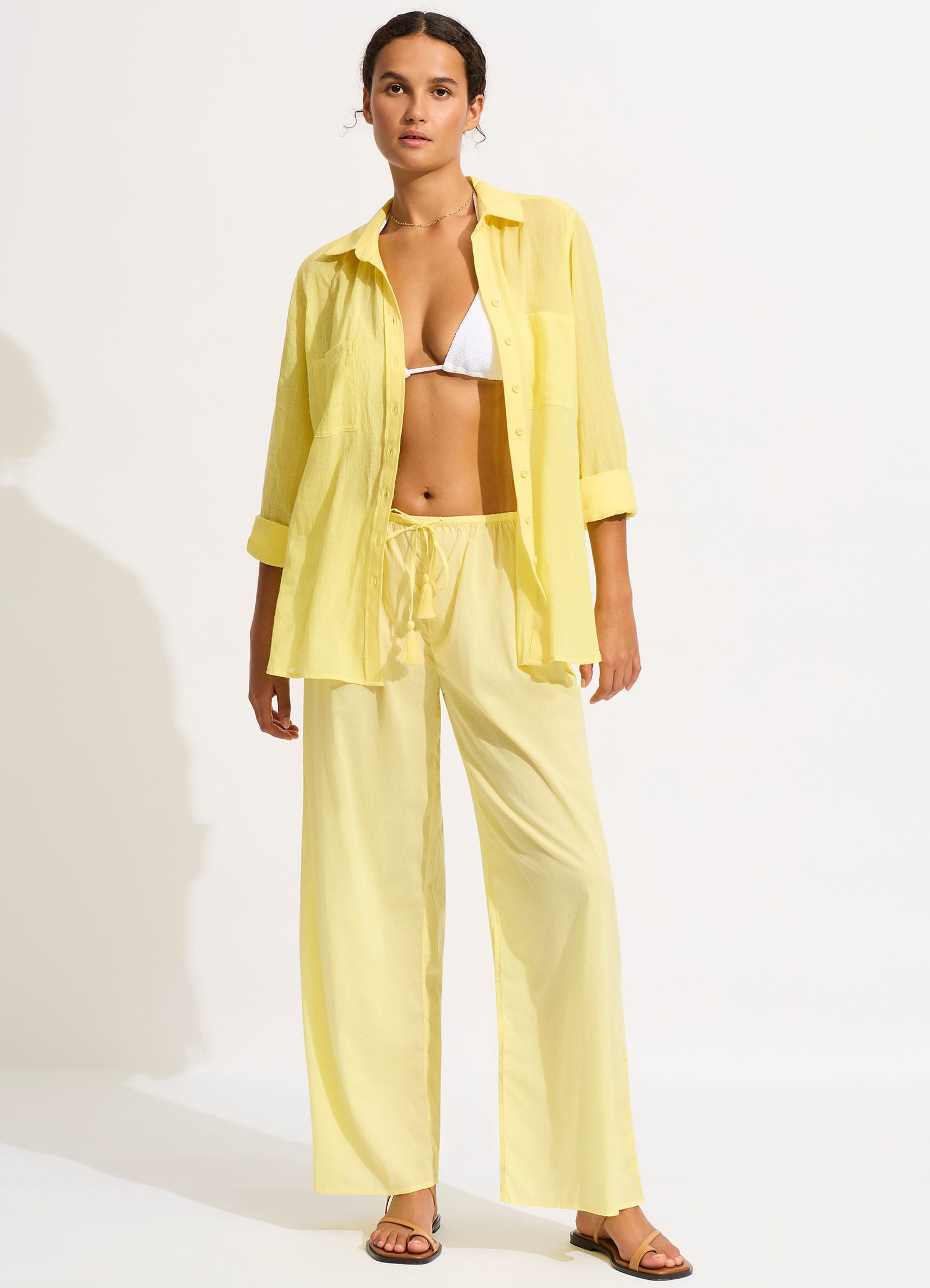 Breeze Beach Shirt - Lime Light - Limelight