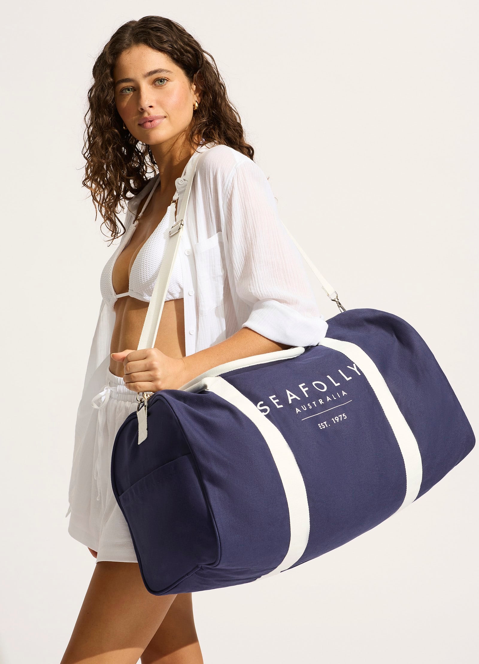 Canvas Duffle Bag - True Navy - True Navy