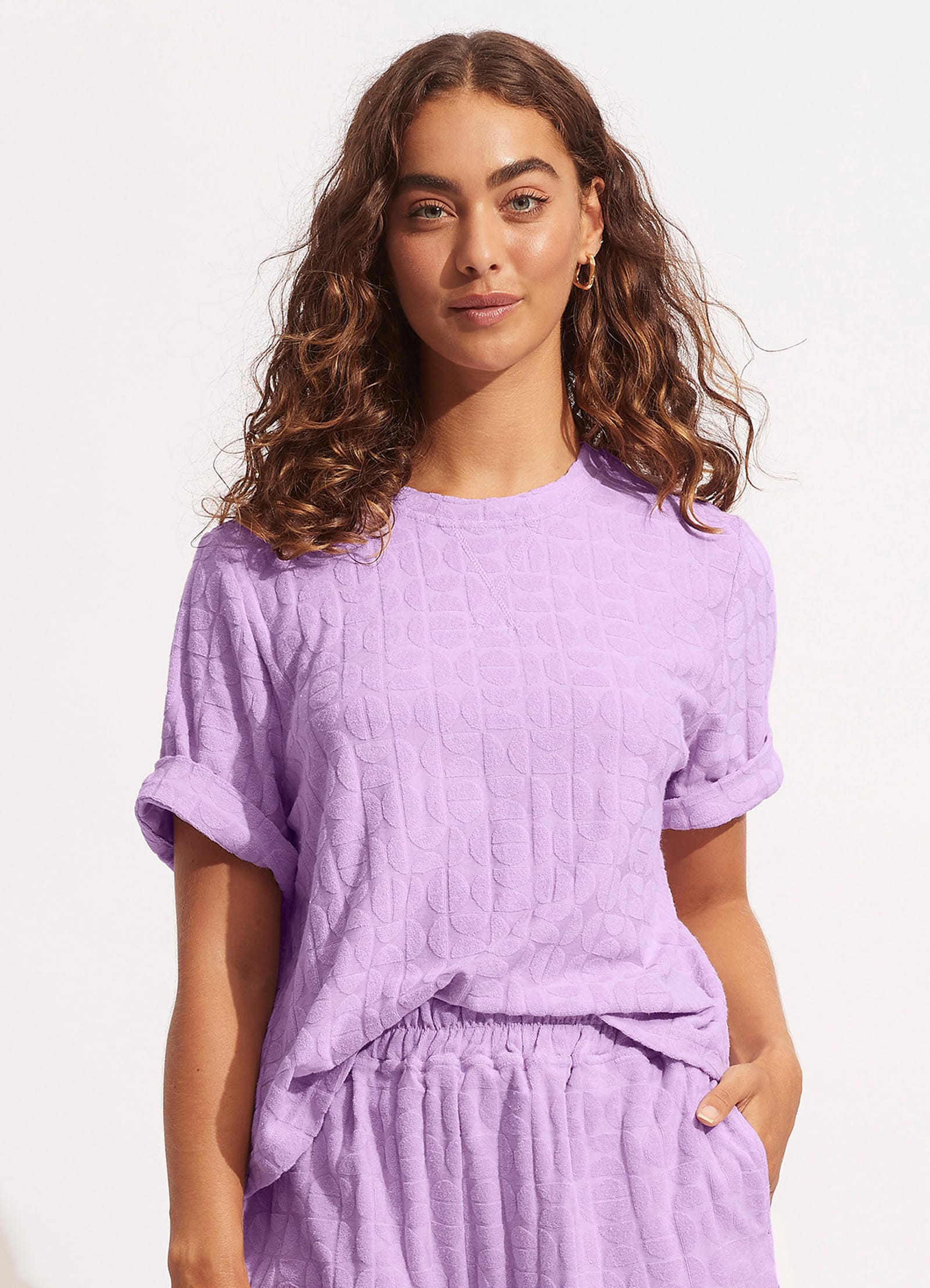 Capri Terry Tee - Wild Rose - Wild Rose