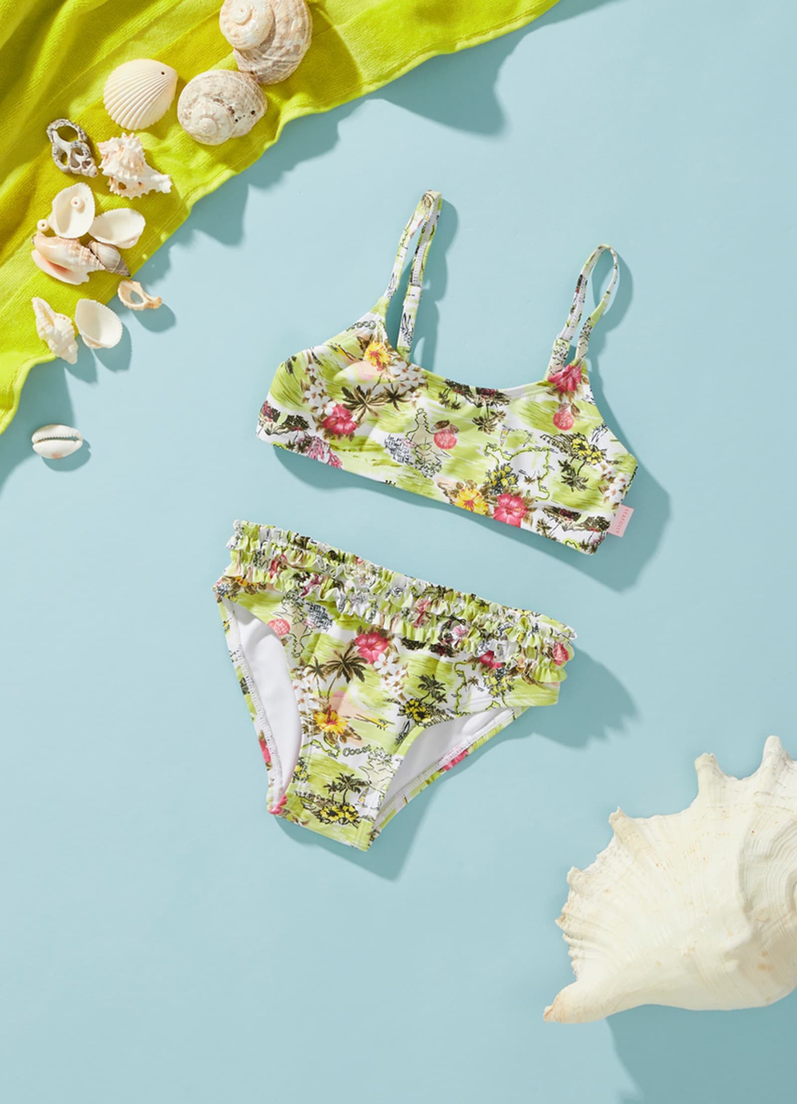 Girls Coast To Coast Bikini Set  - Lime Coast - LimeCoast