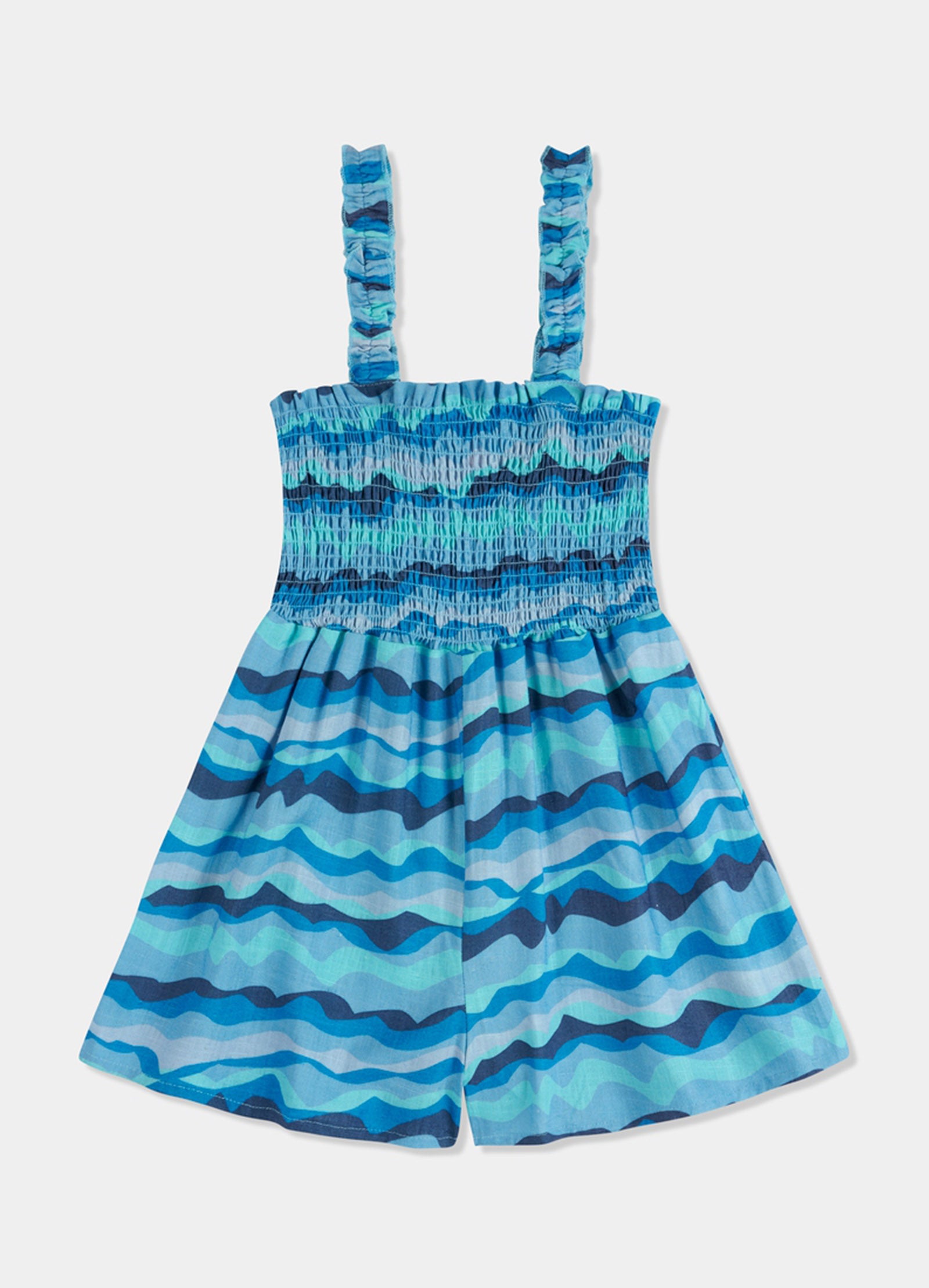 Girls Shirred Playsuit  - Poolside - Poolside