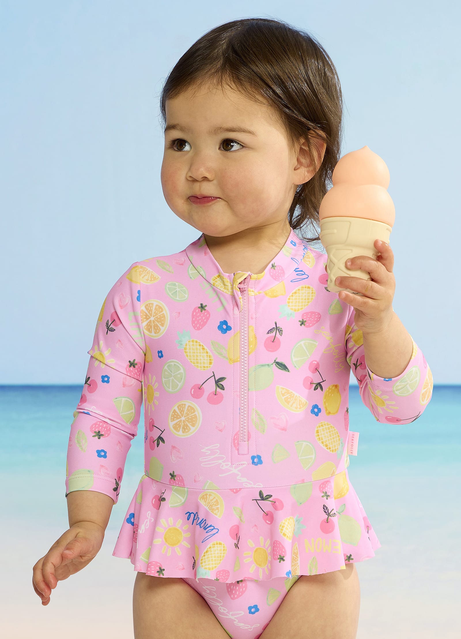 Lemon Lime Flounce Sunsuit - Lemon Lime - Lemon Lime