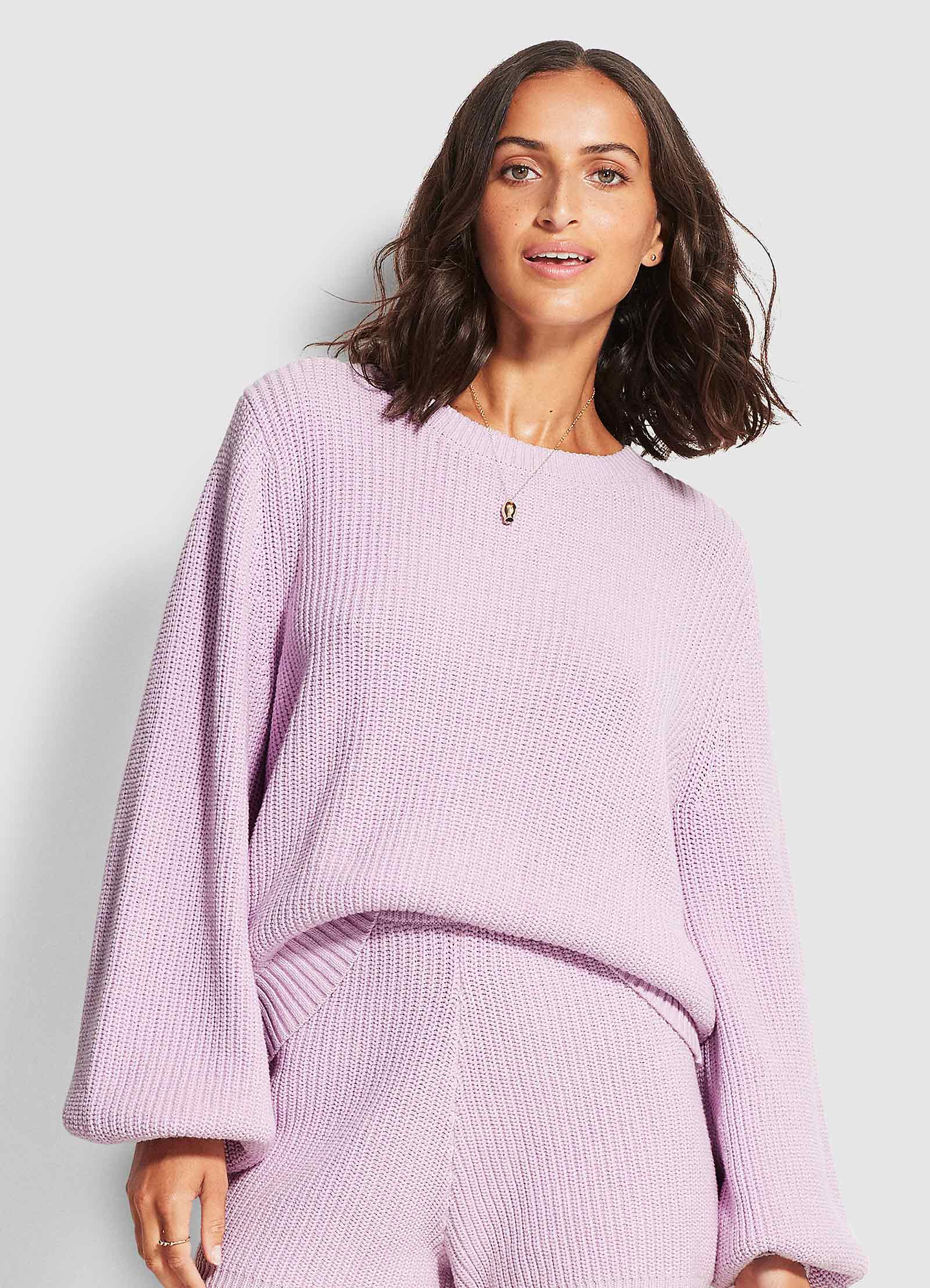 North Coast Chunky Knit - Lilac - Lilac