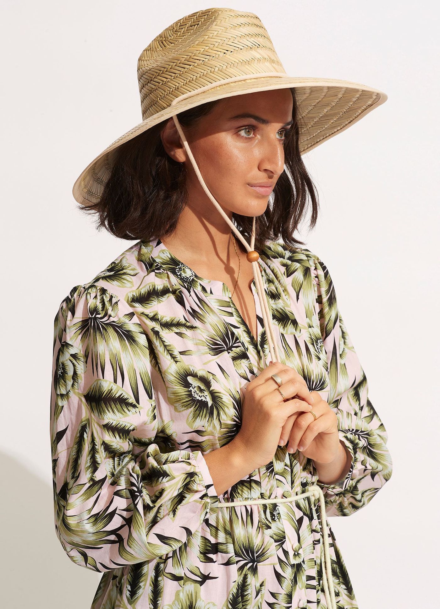 Palma Wide Brim Hat - Natural - Natural