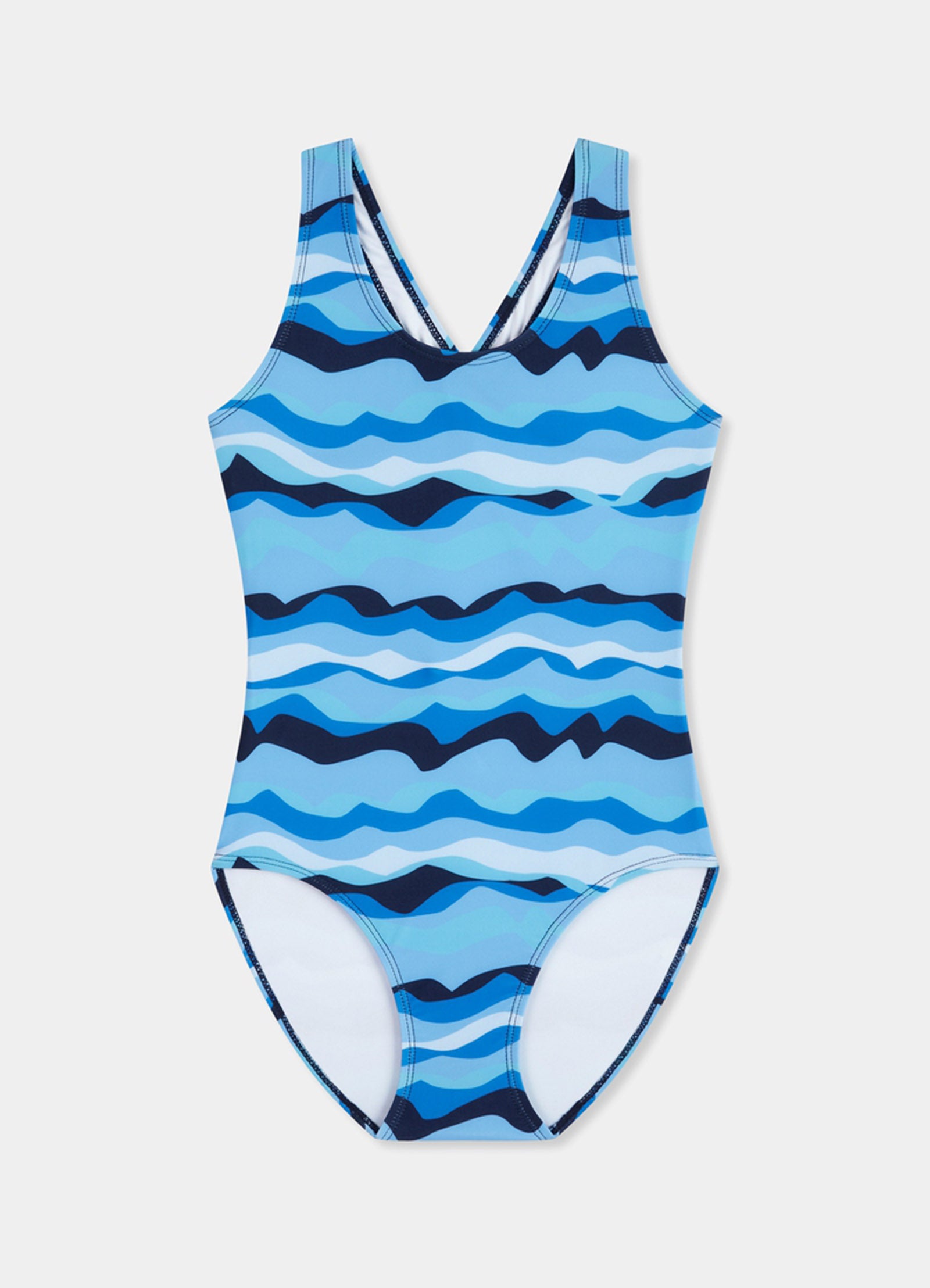 Poolside Girls Crossover Back One Piece - Poolside - Poolside