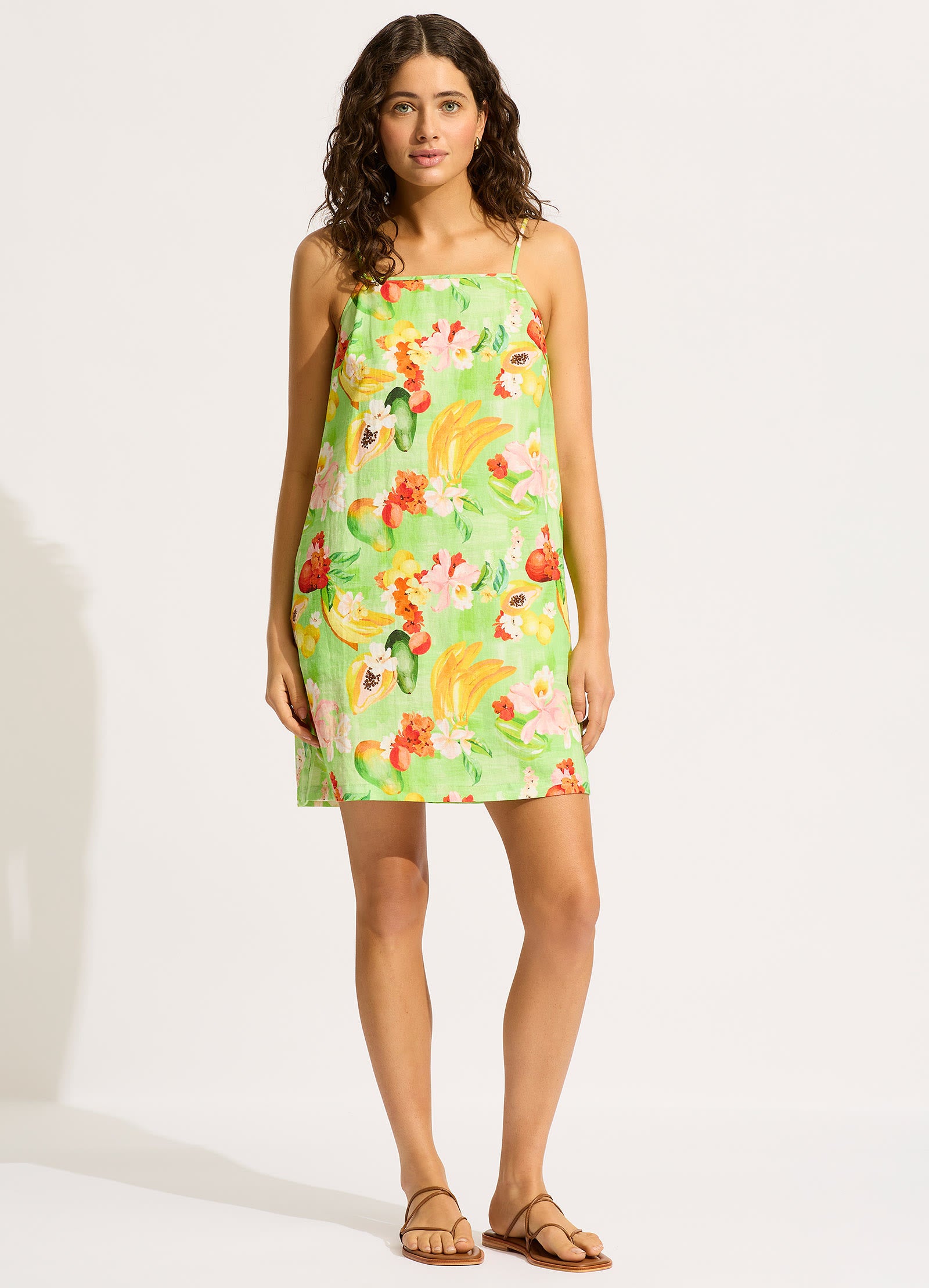Tropique Bandeau Mini Dress - Aloe Gel - Aloe Gel