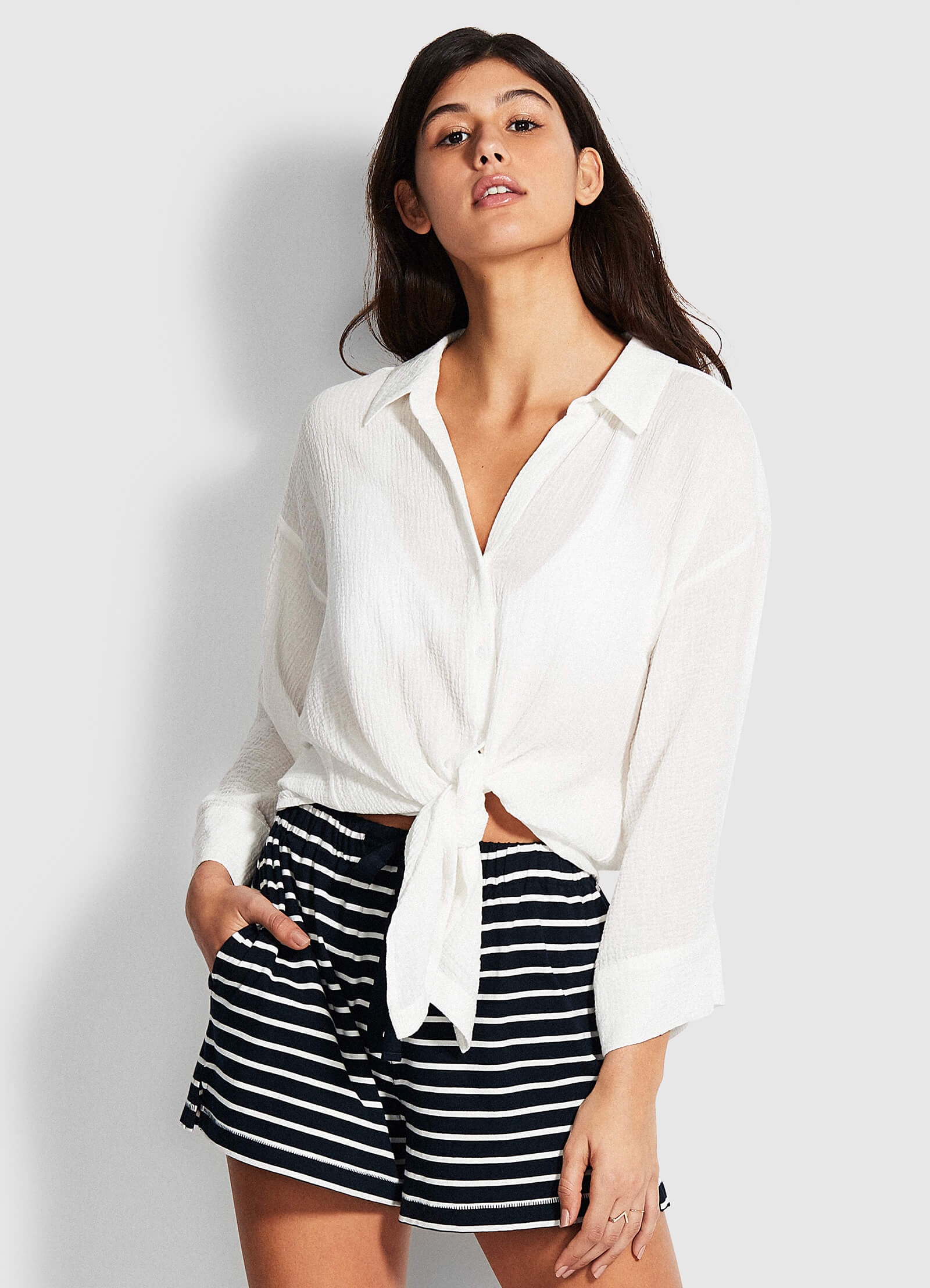 Vacay Short - Navy/White - Navy/White