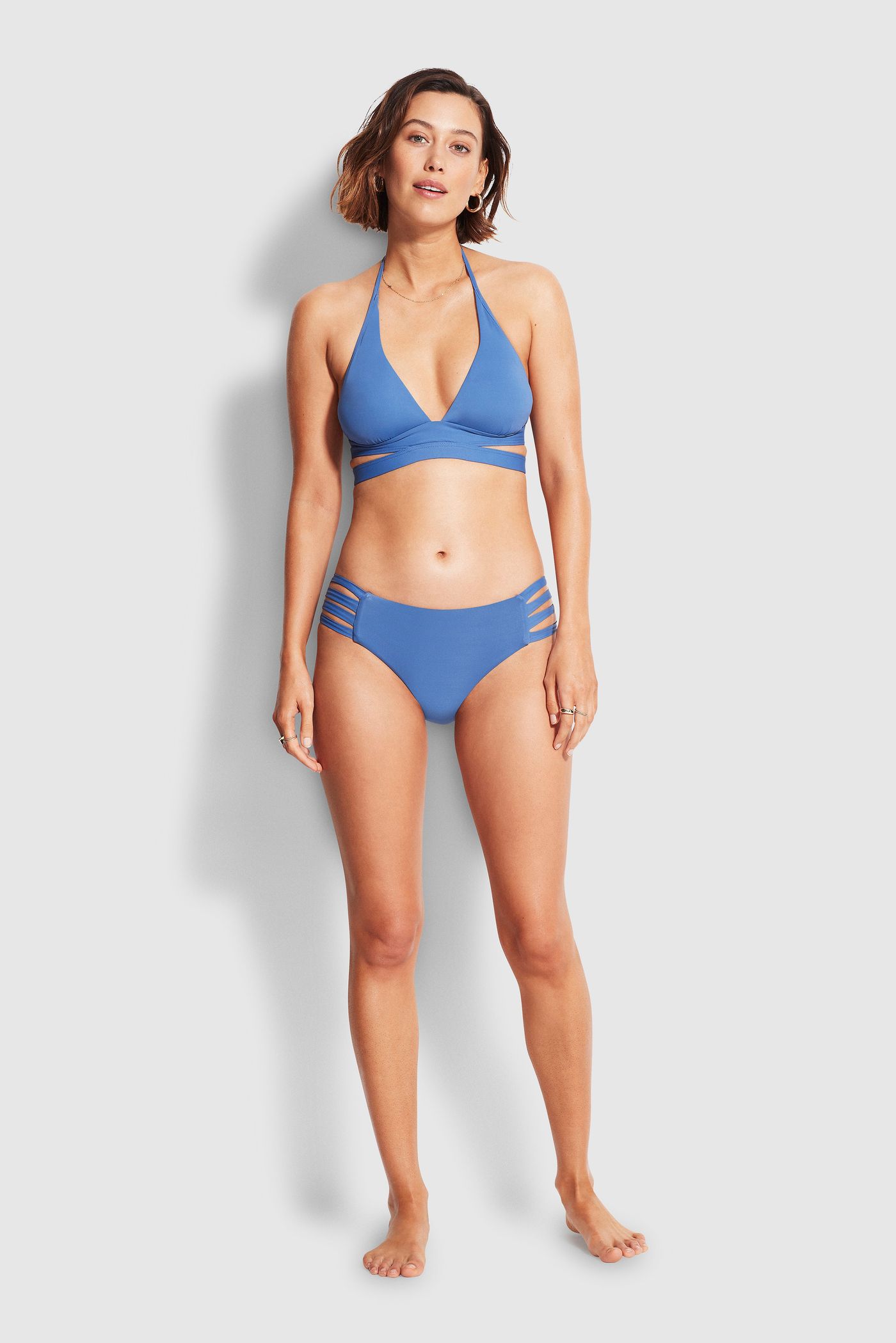 Active Halter Bikini Top - Marina Blue - Marina Blue