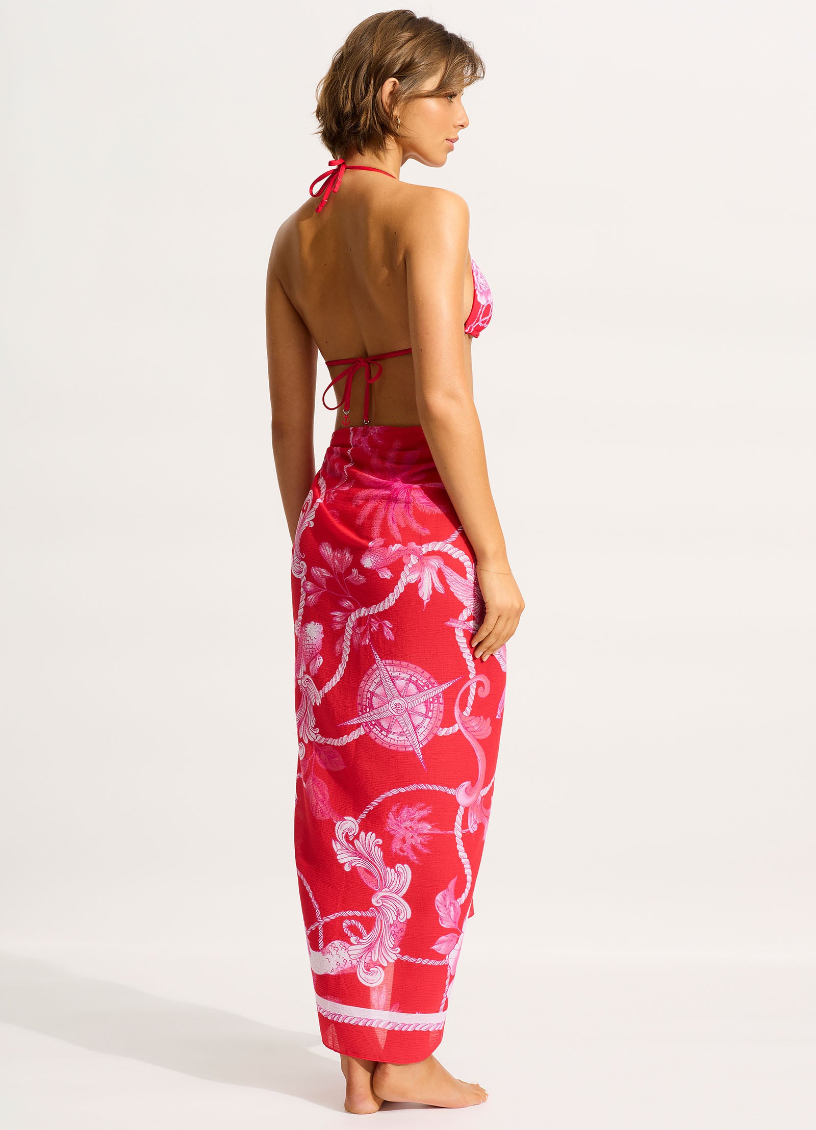 Ahoy Sarong - Chilli Red - Chilli Red view 3