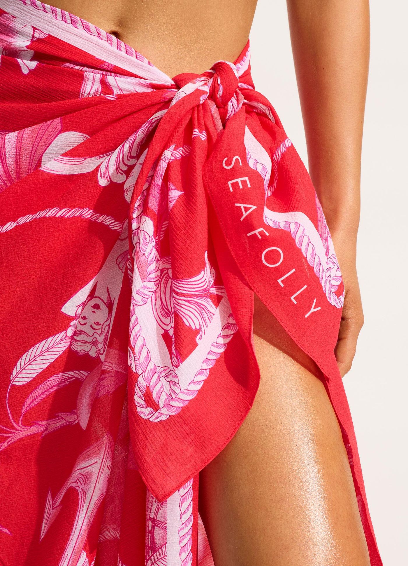 Ahoy Sarong - Chilli Red - Chilli Red view 4