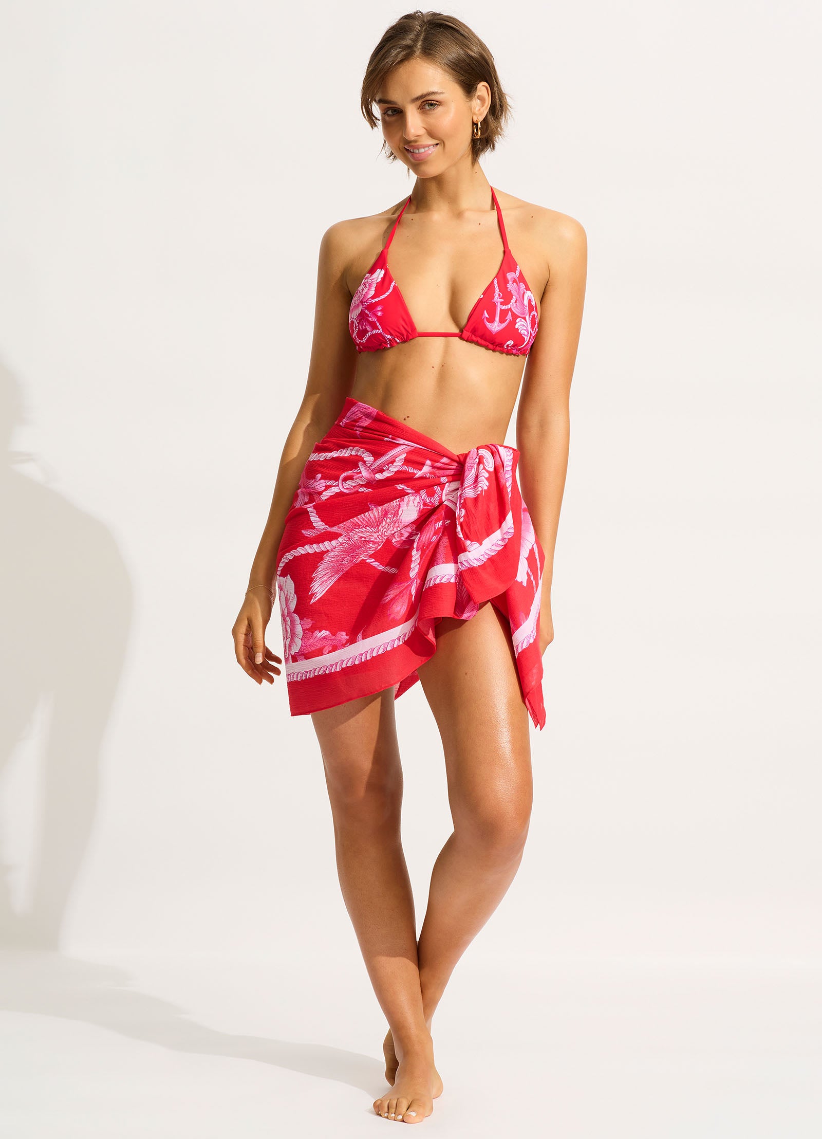 Ahoy Sarong - Chilli Red - Chilli Red view 7