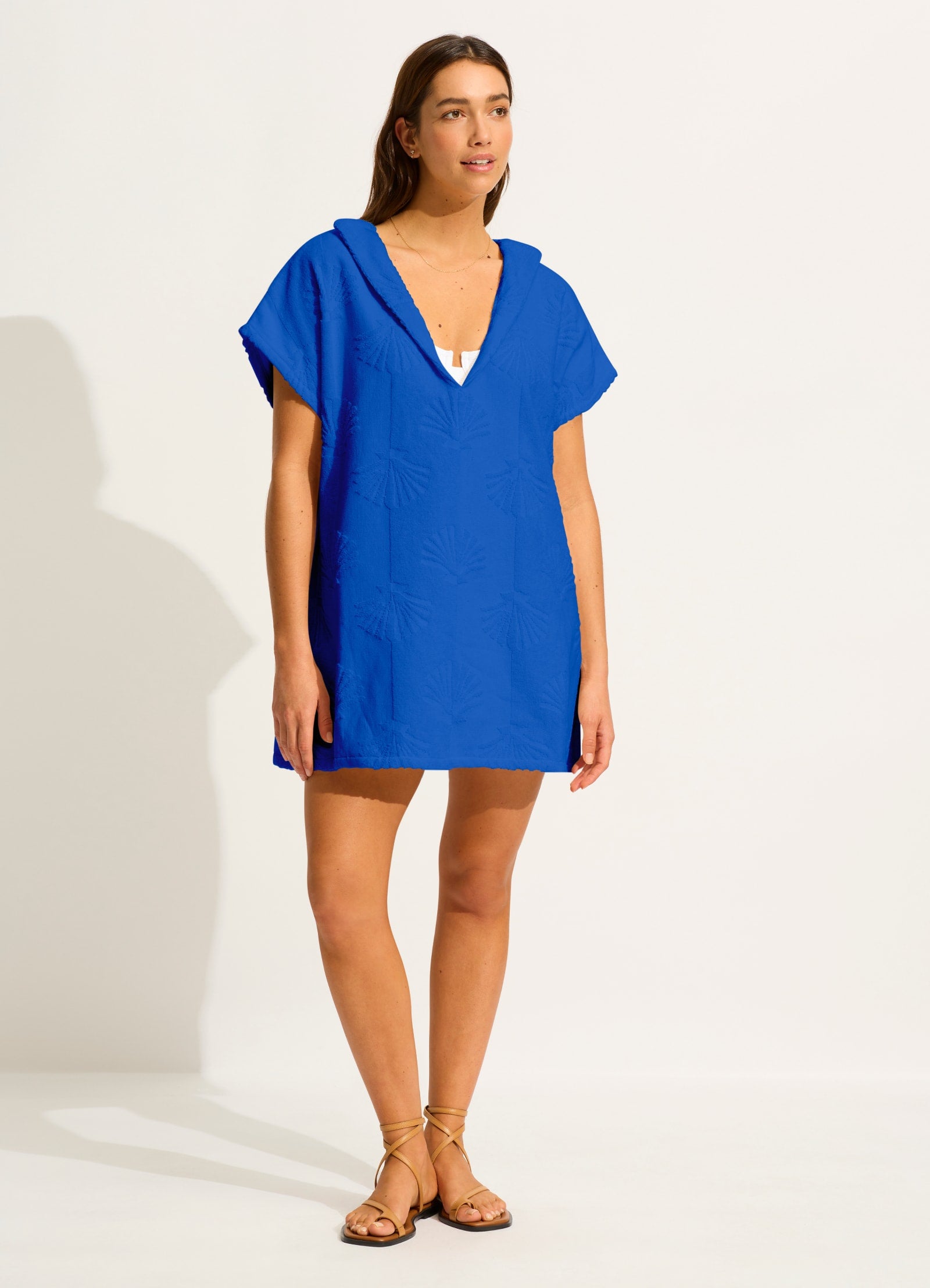 Ahoy Towel Poncho - Azure - Azure