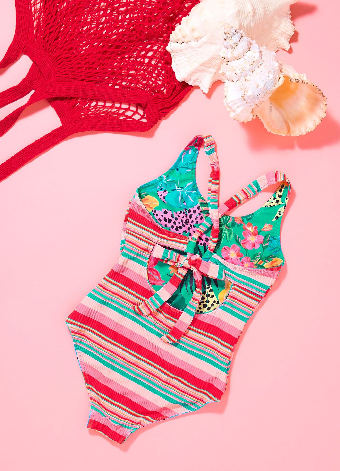 Amazon Girls Reversible One Piece - Green - Green view 2