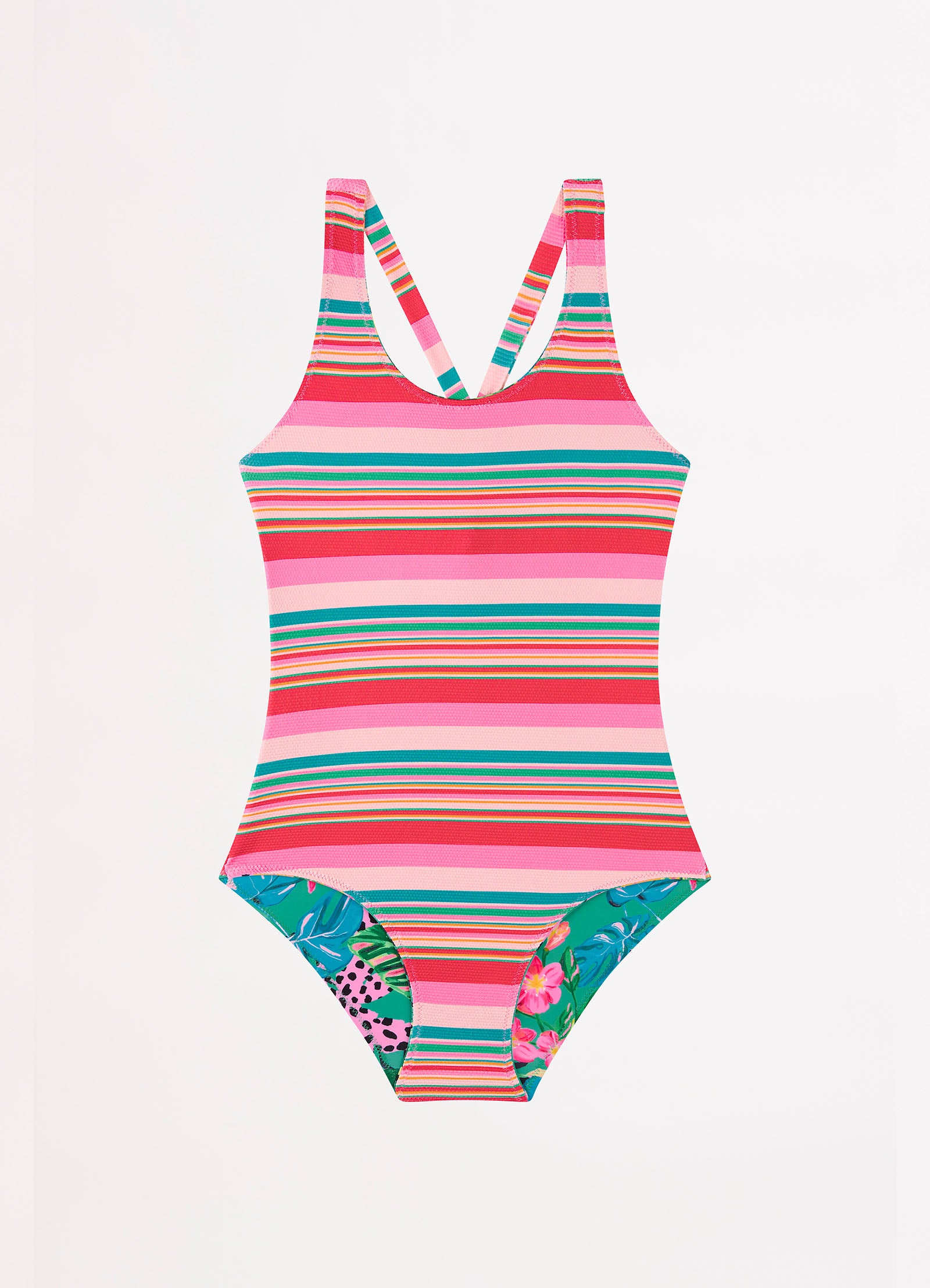 Amazon Girls Reversible One Piece - Green - Green view 5