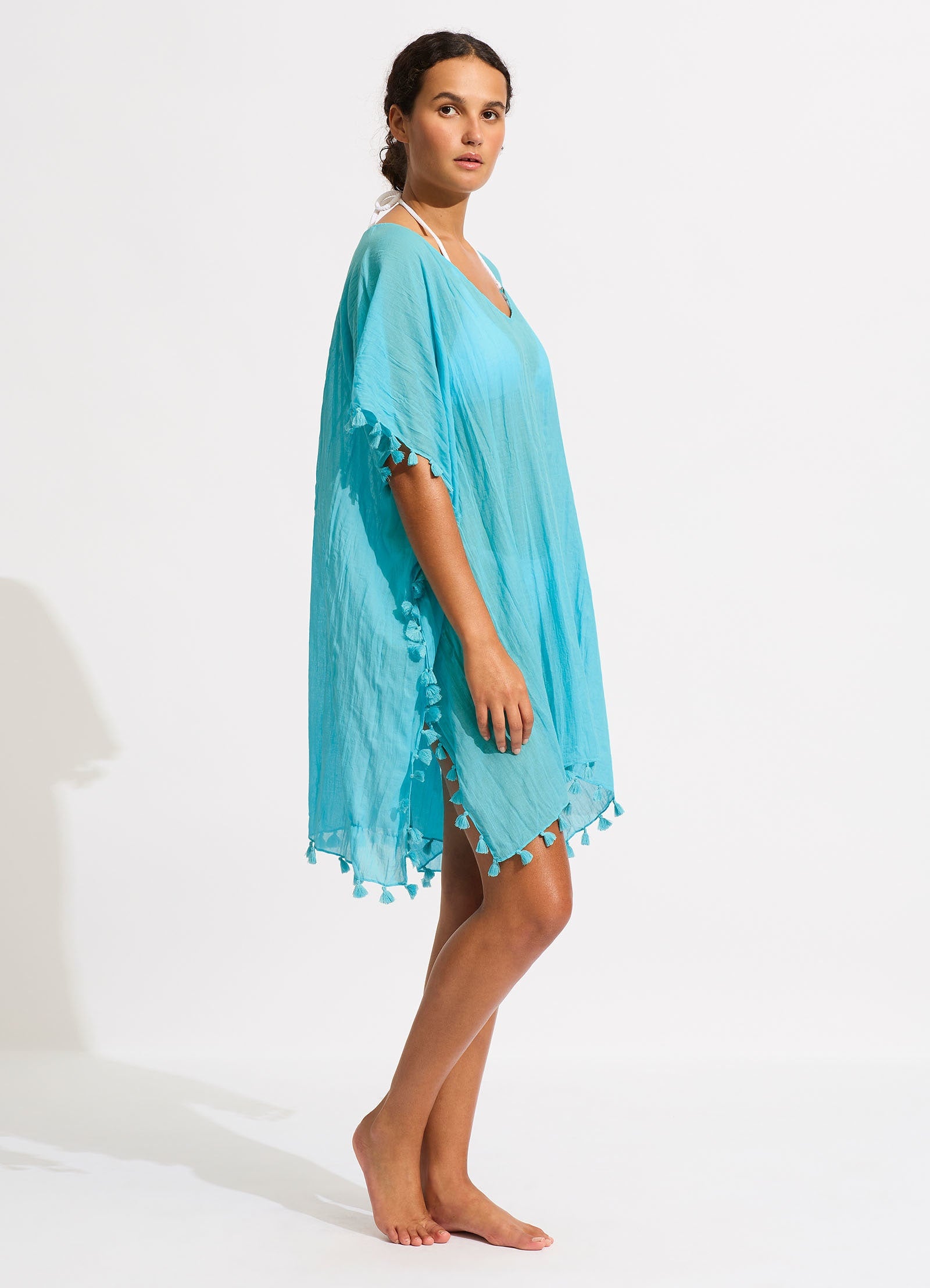 Amnesia Kaftan - Atoll Blue - Atoll Blue view 3