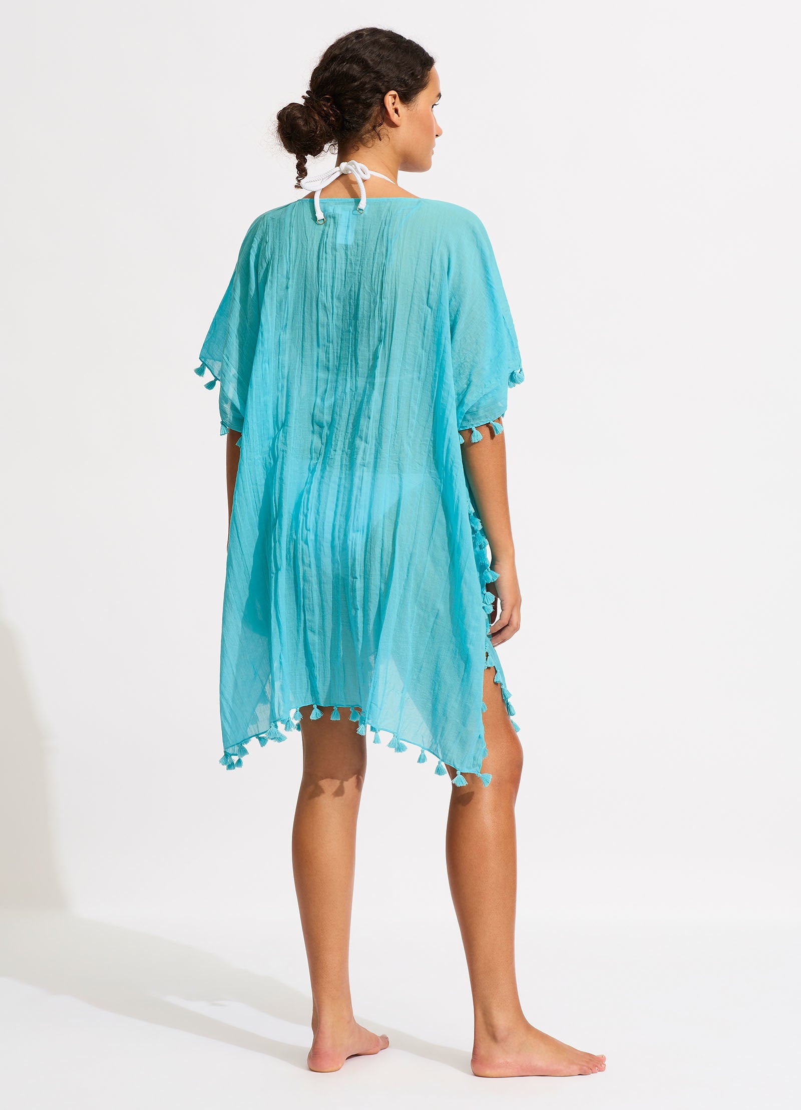 Amnesia Kaftan - Atoll Blue - Atoll Blue view 4