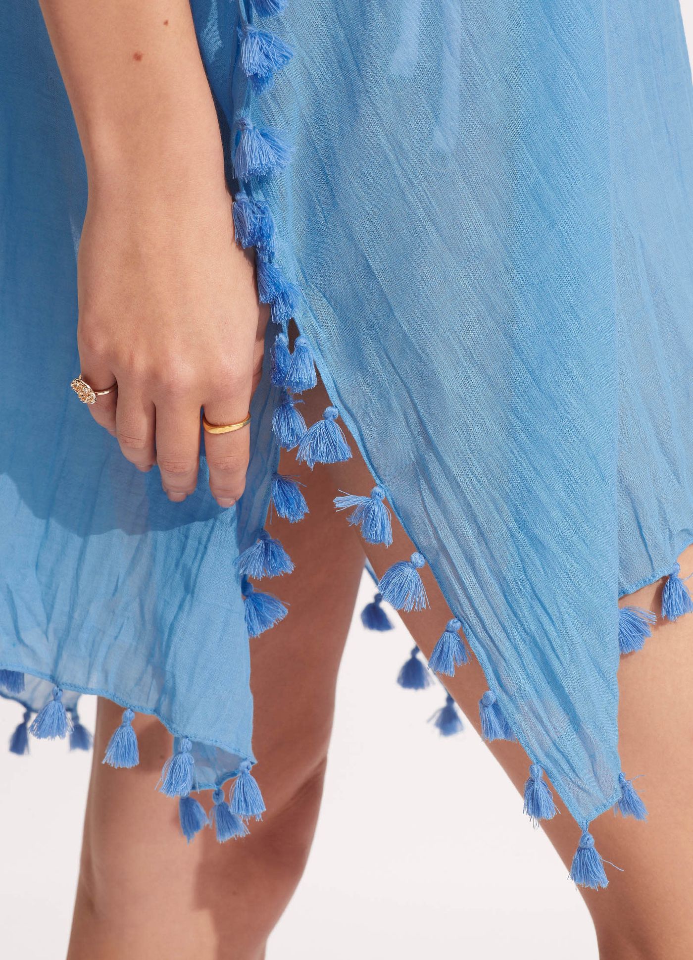 Amnesia Kaftan - Azure - Azure view 4