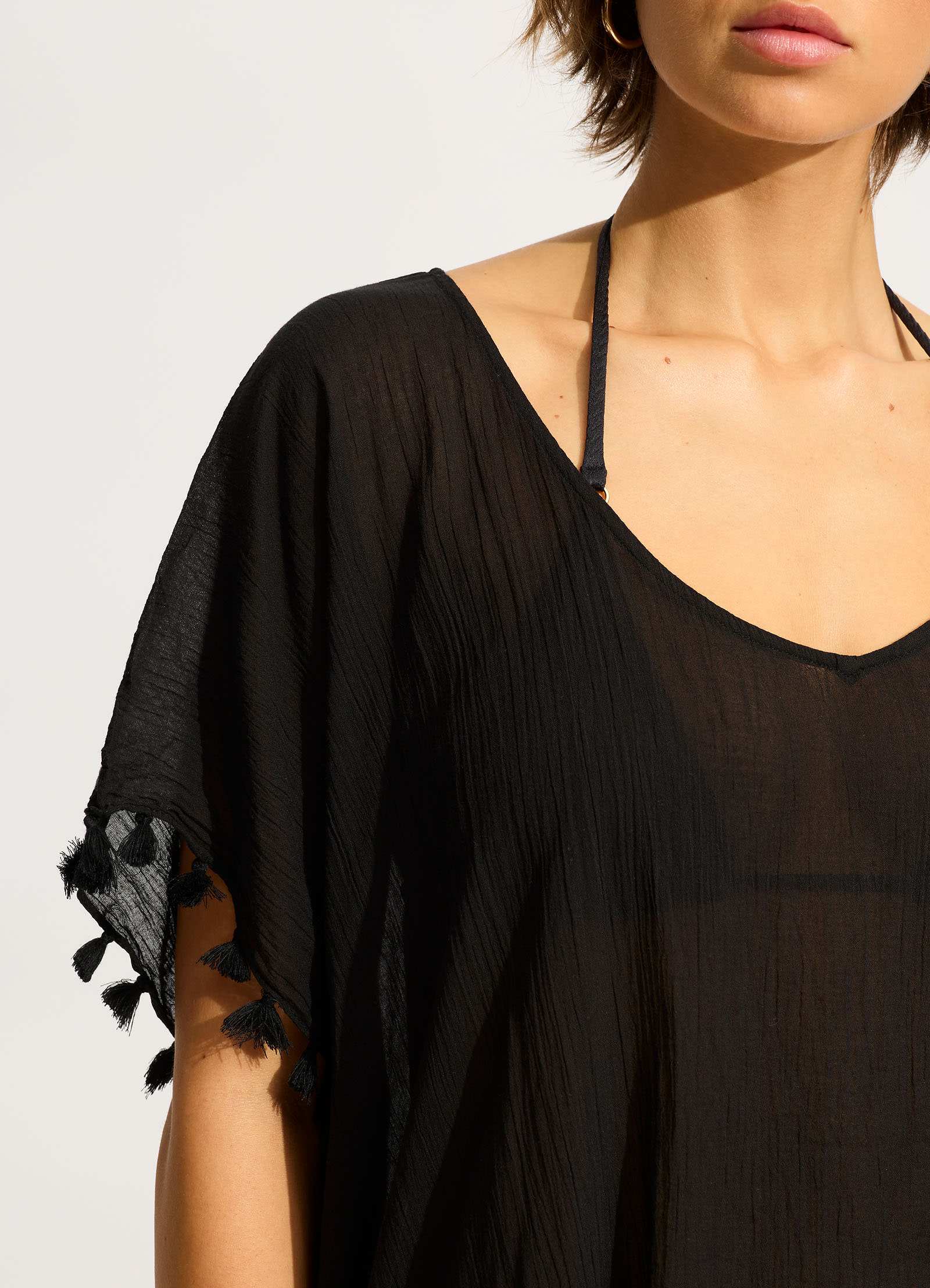 Amnesia Kaftan - Black - Black view 6
