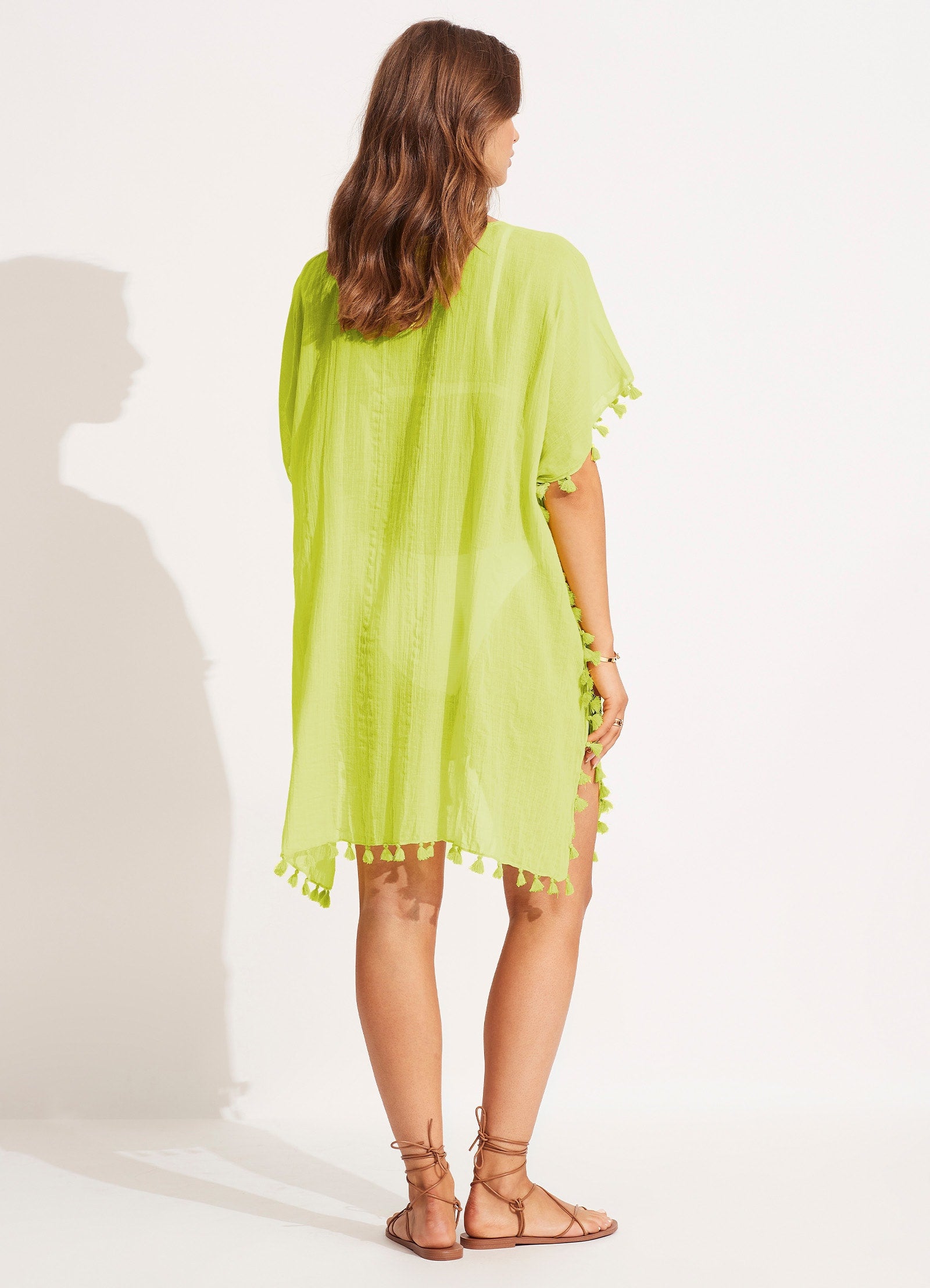 Amnesia Kaftan - Celery - Celery view 3