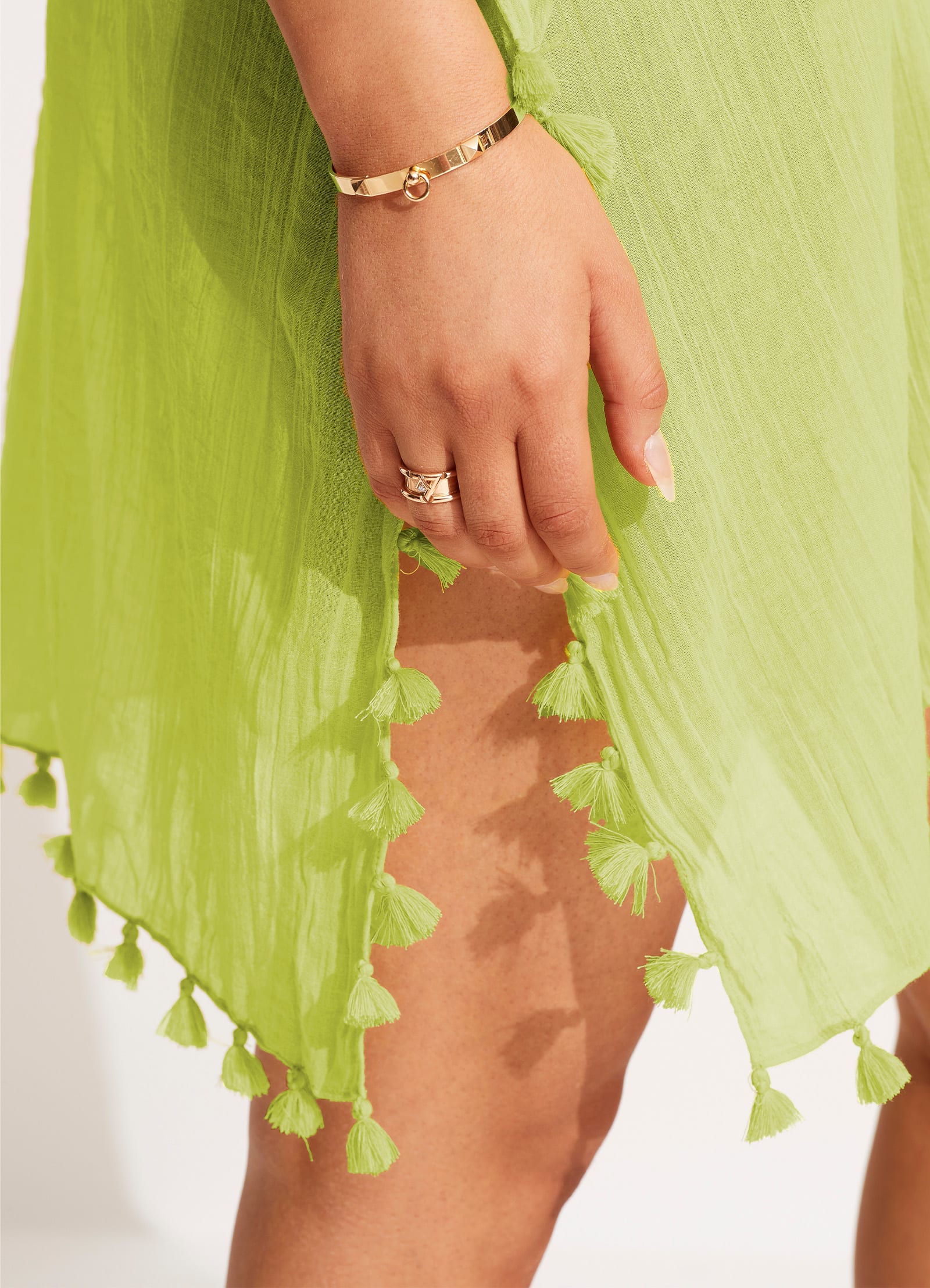 Amnesia Kaftan - Celery - Celery view 4