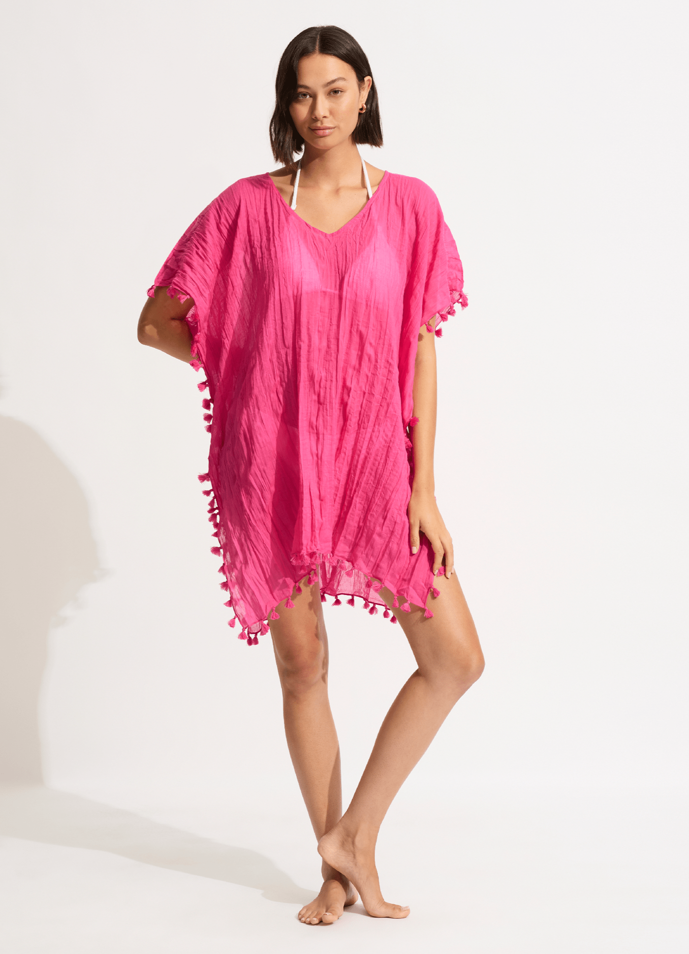 Amnesia Kaftan - Fuchsia Rose - Fuchsia Rose
