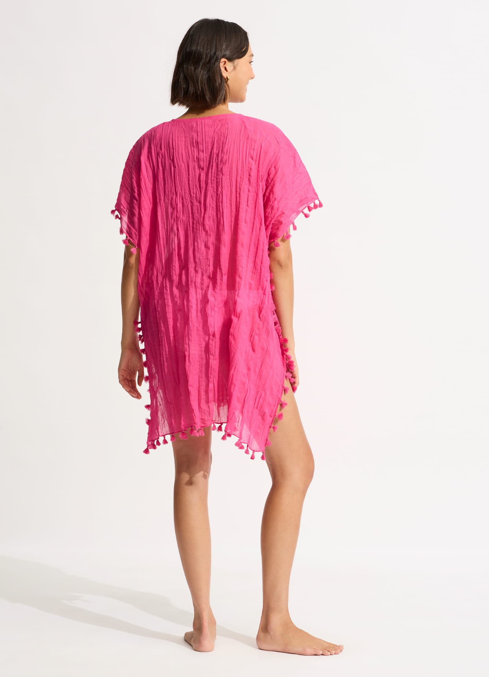 Amnesia Kaftan - Fuchsia Rose - Fuchsia Rose view 3