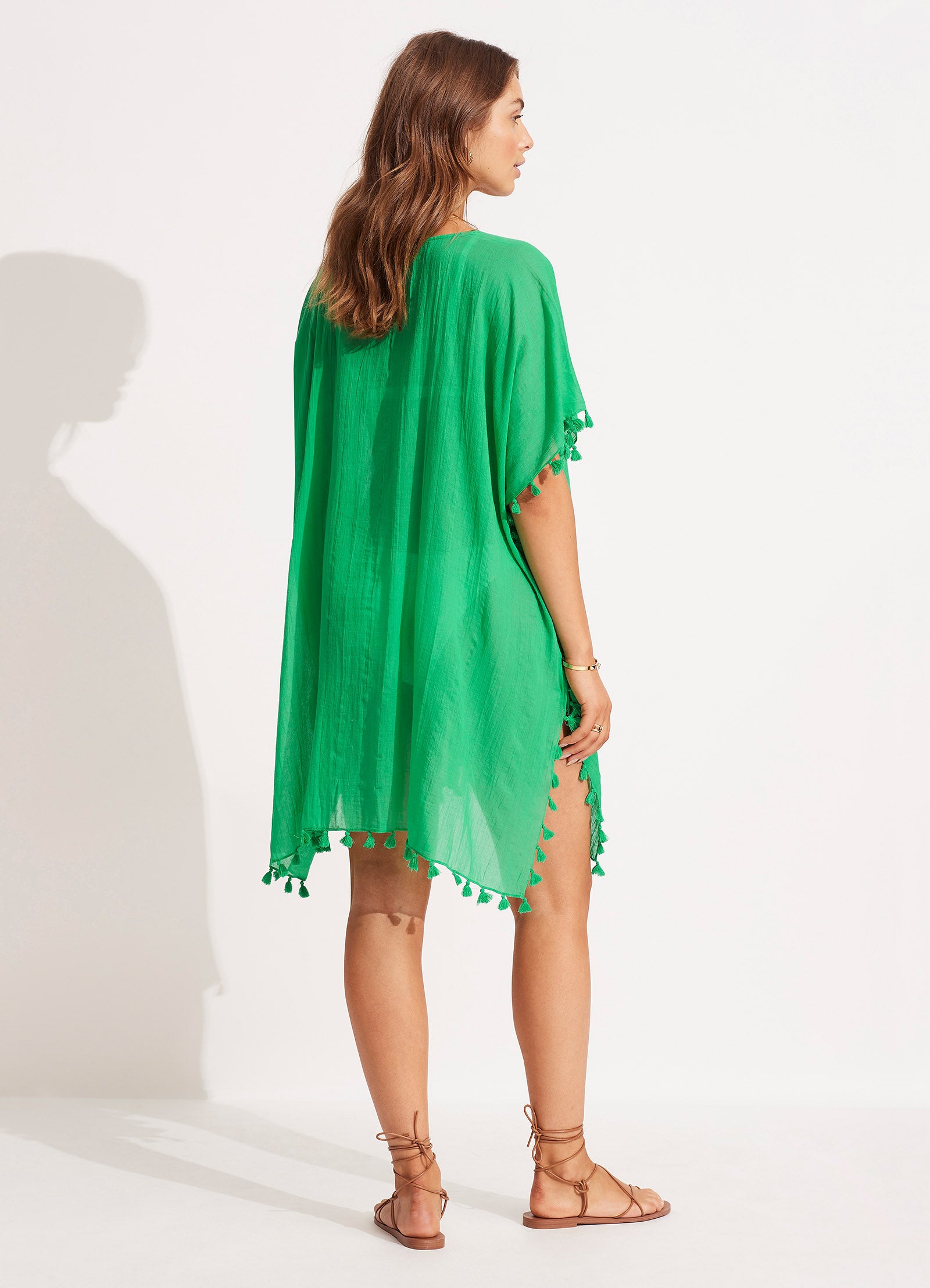 Amnesia Kaftan - Green - Green view 4