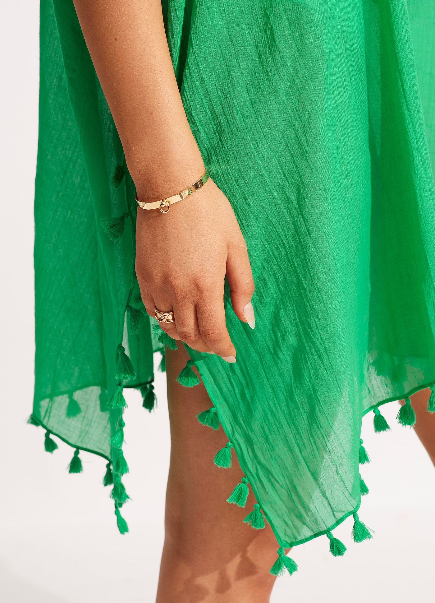 Amnesia Kaftan - Green - Green view 5