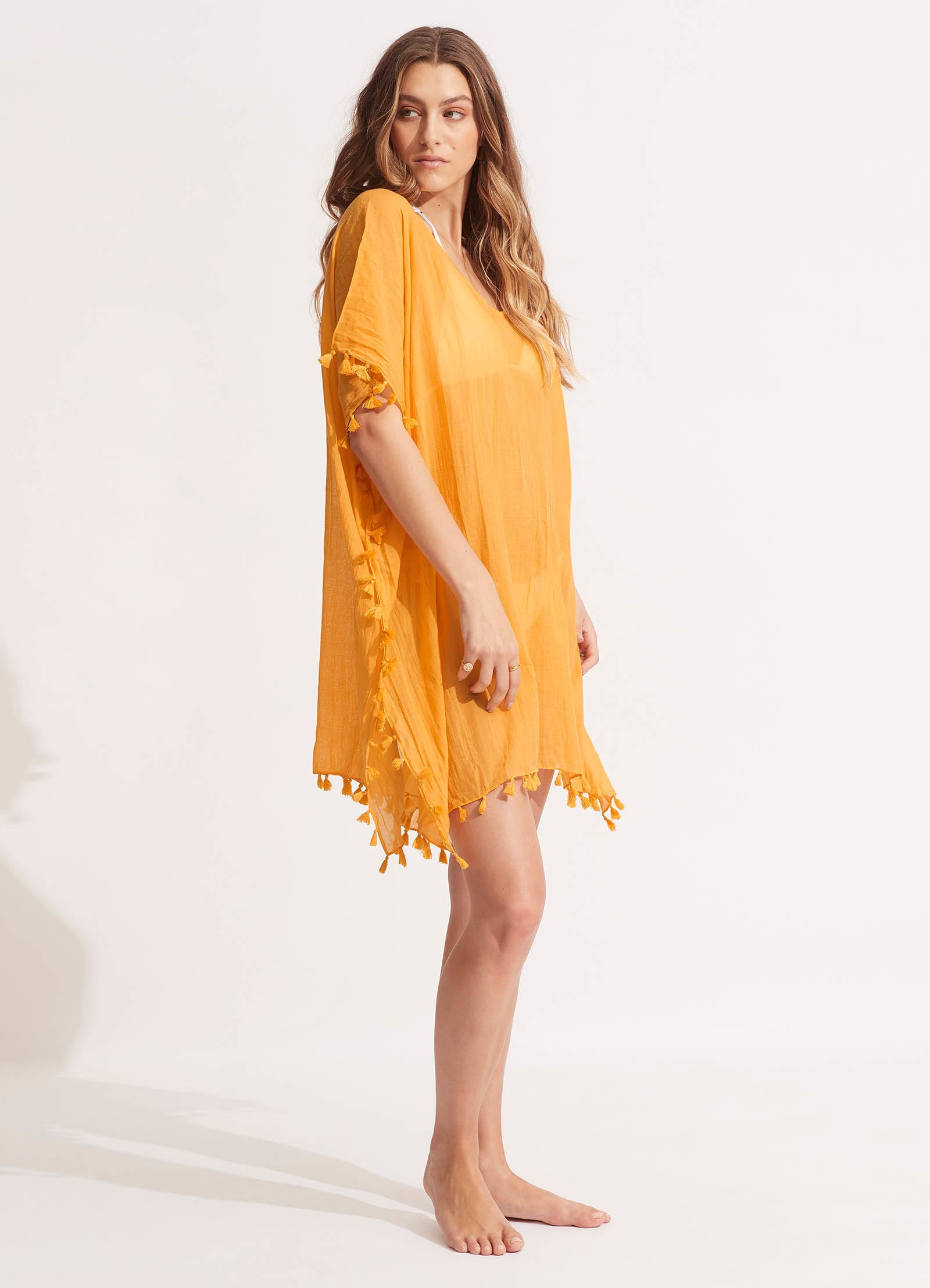 Amnesia Kaftan - Rockmelon - Rockmelon view 2