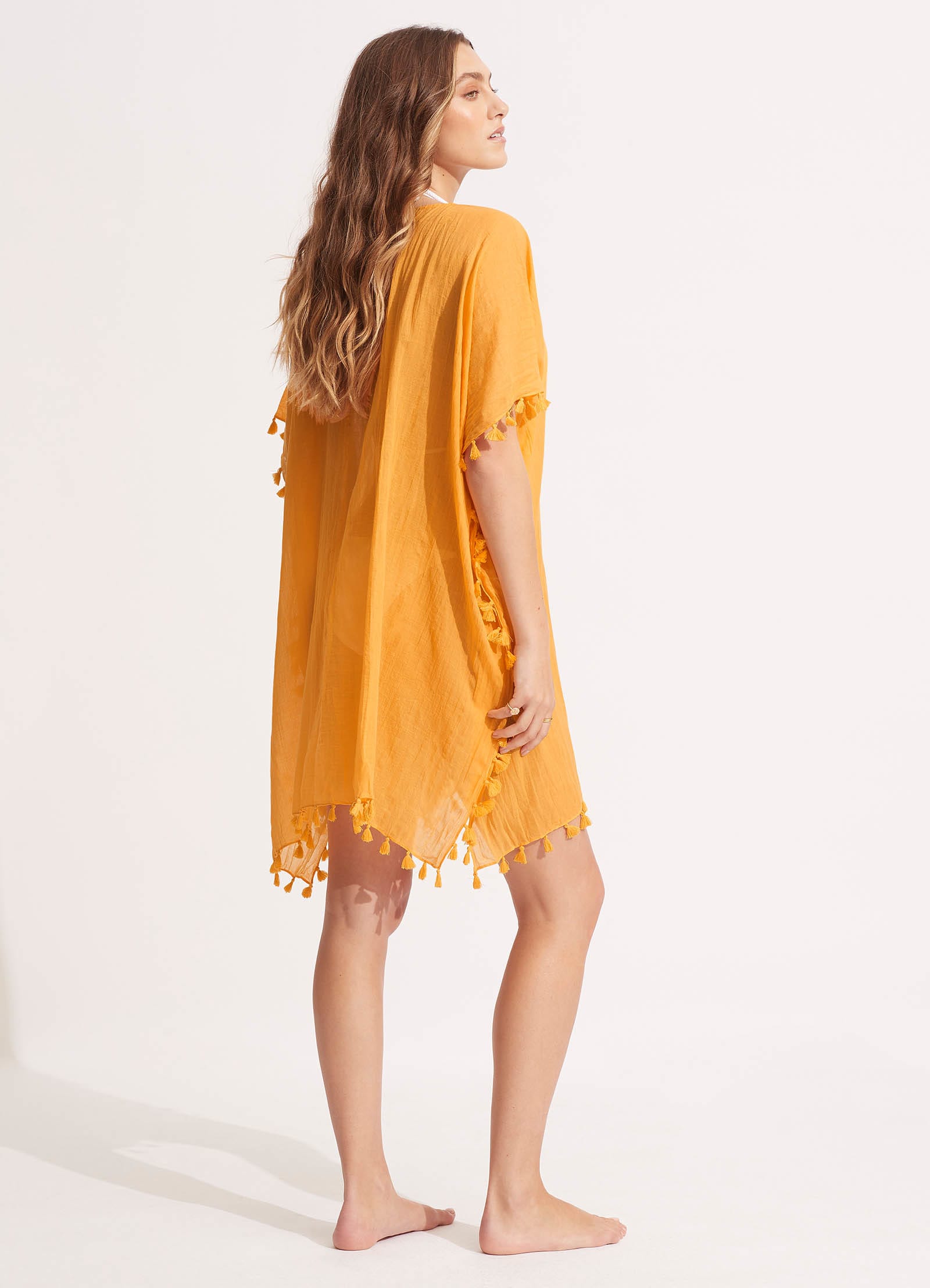 Amnesia Kaftan - Rockmelon - Rockmelon view 3