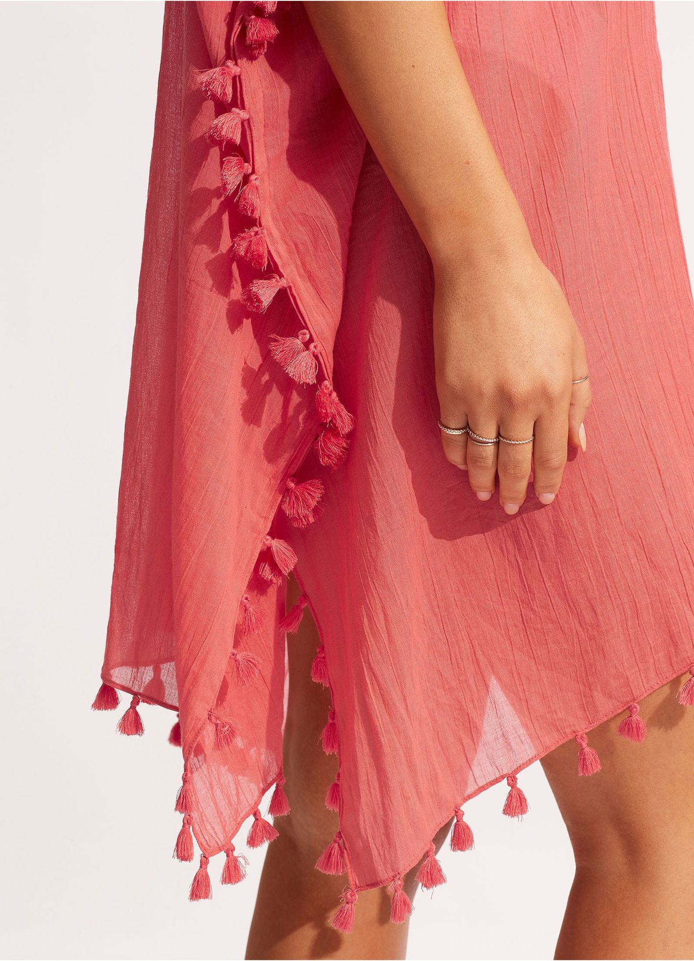 Amnesia Kaftan - Sun Kissed Coral - Sun Kissed Coral view 4