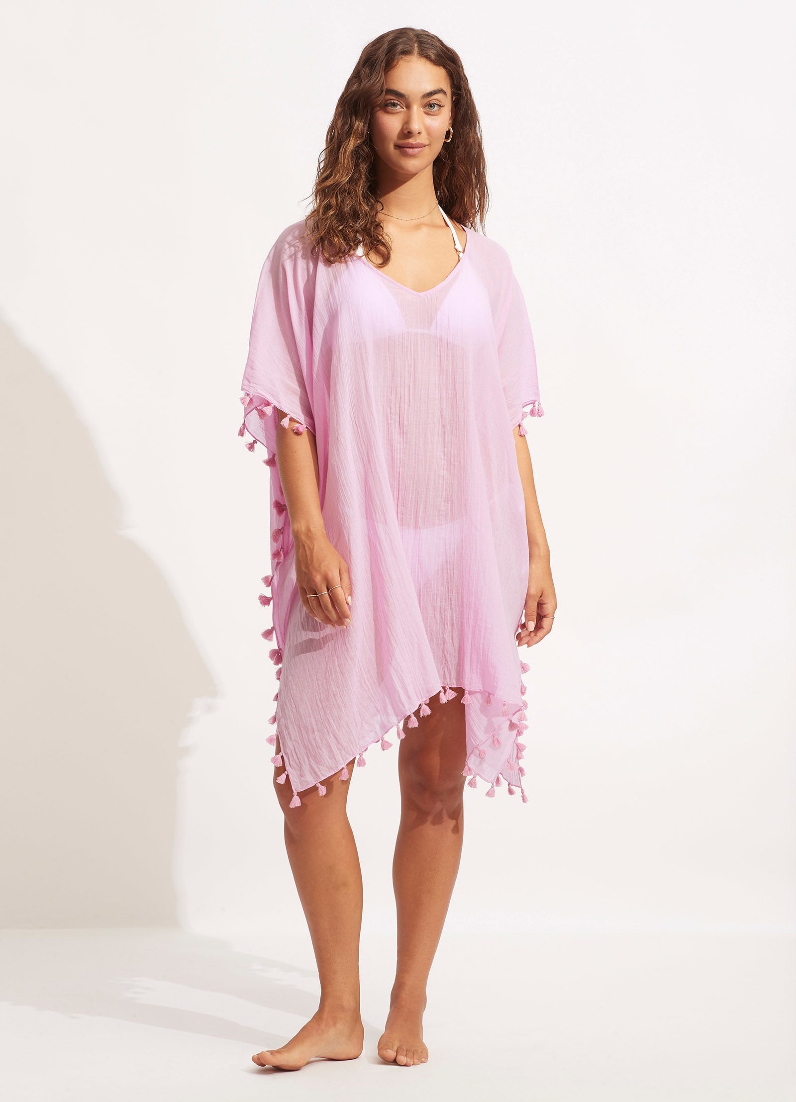 Amnesia Kaftan - Wild Rose - Wild Rose view 2