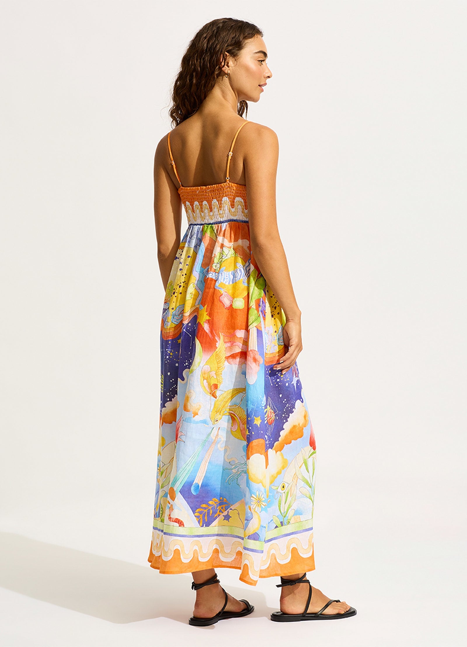 Aquarius Maxi Dress - Turquoise - Turquoise view 4