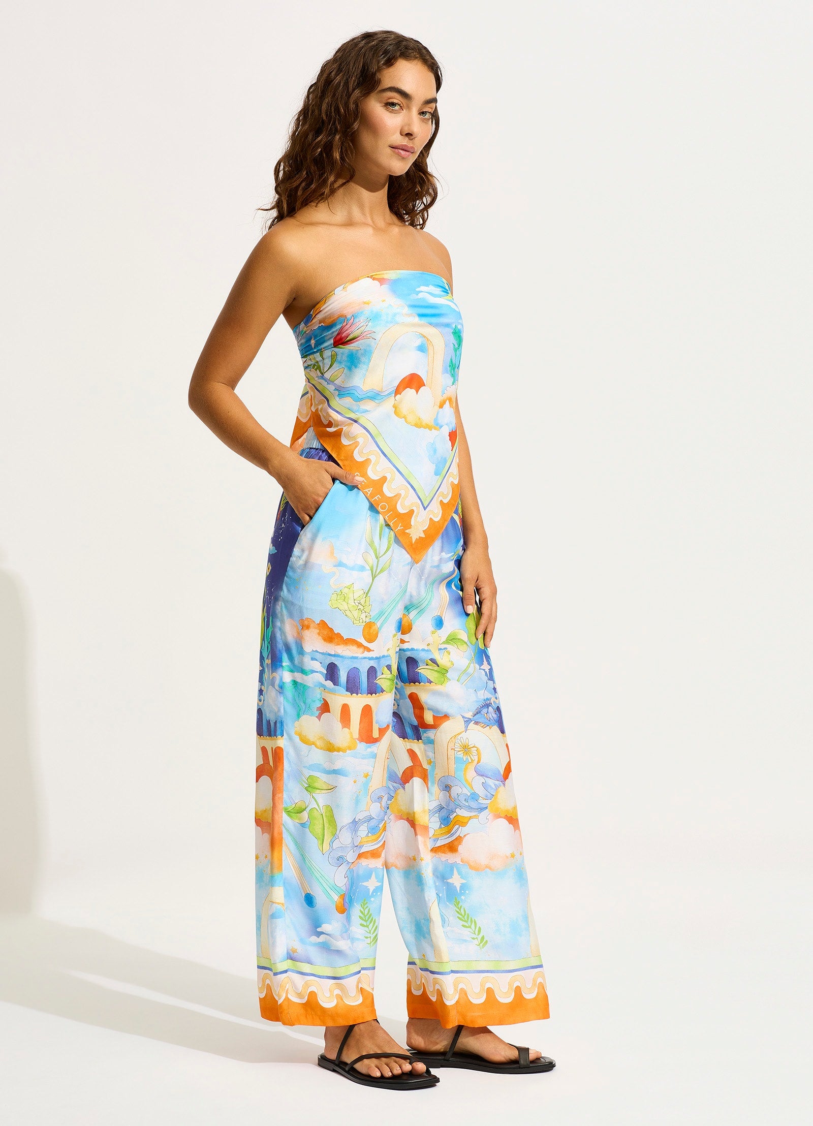 Aquarius Pant - Turquoise - Turquoise view 3