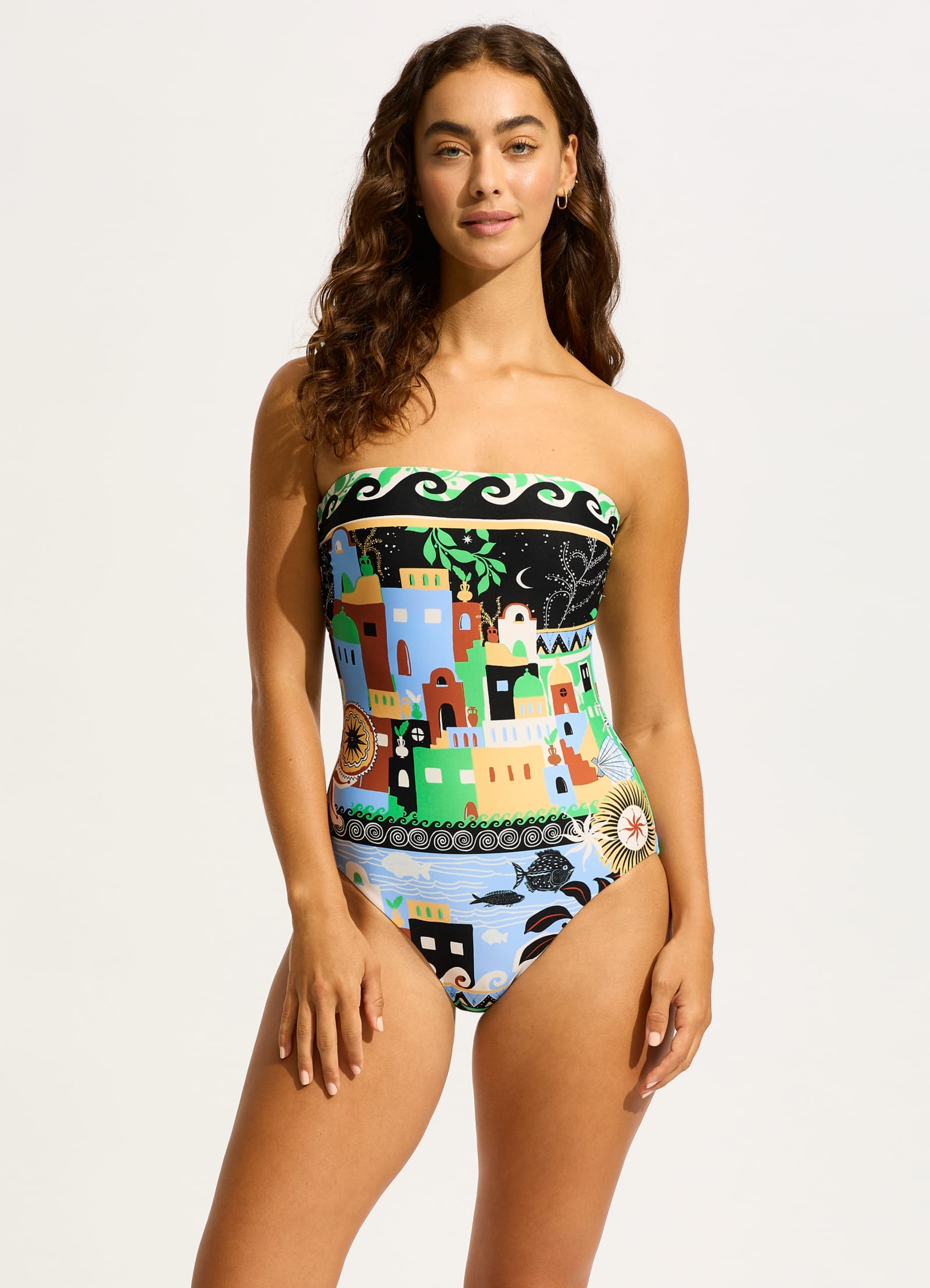 Atlantis Bandeau One Piece - Ecru - Ecru