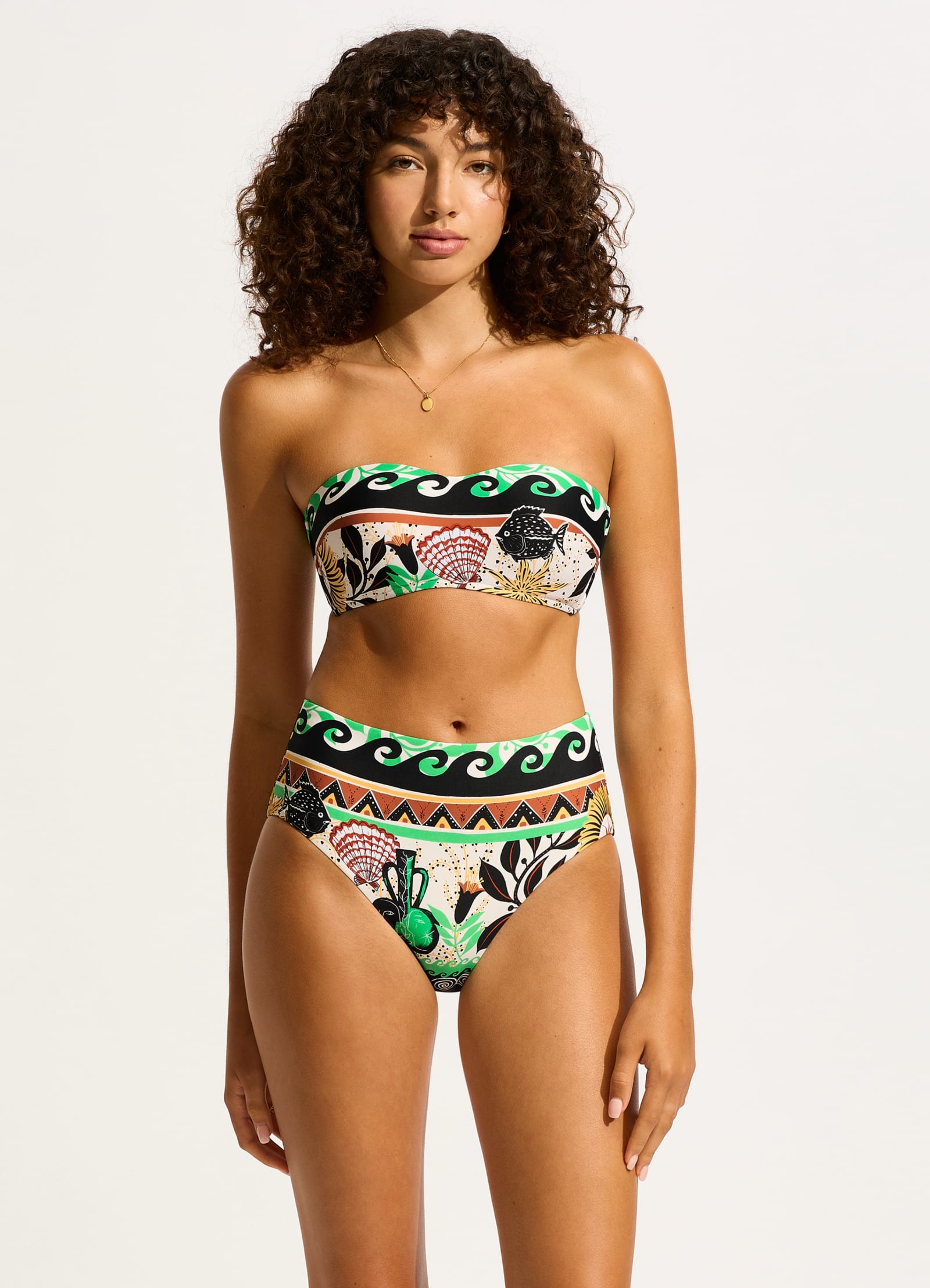 Atlantis Bustier Bandeau Bikini Top - Ecru - Ecru