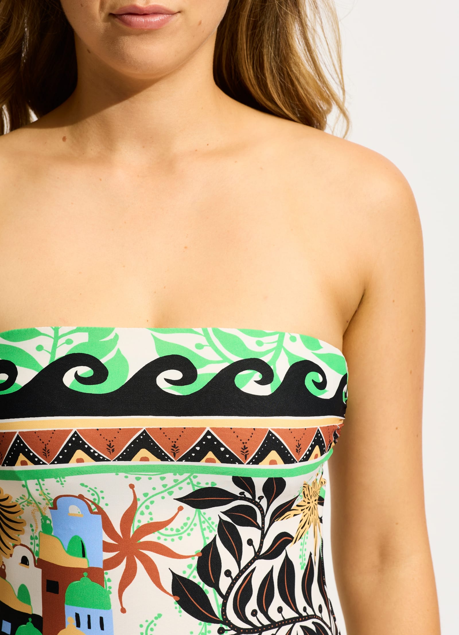 Atlantis DD Bandeau One Piece - Ecru - Ecru view 4