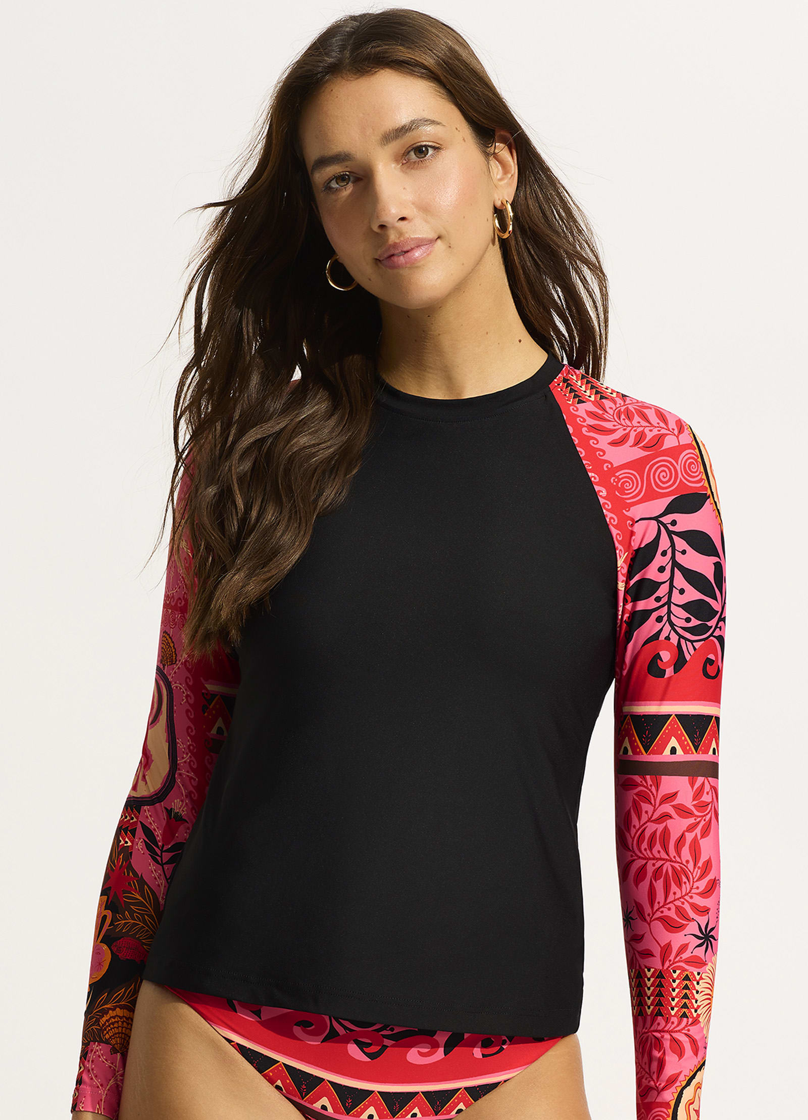 Atlantis Long Sleeve Rashvest - Paradise Pink - Paradise Pink view 2