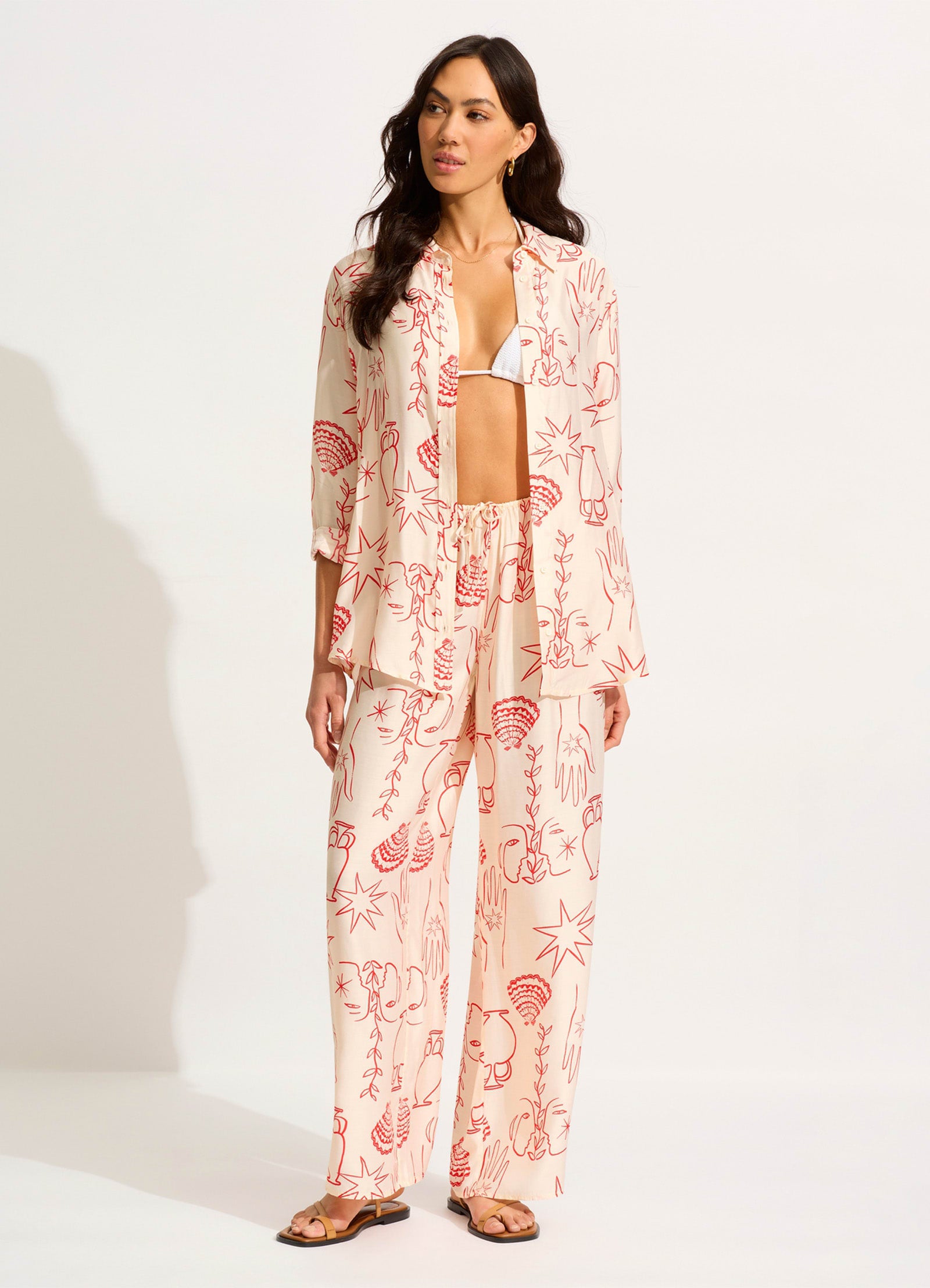 Atlantis Relaxed Pant - Ecru - Ecru