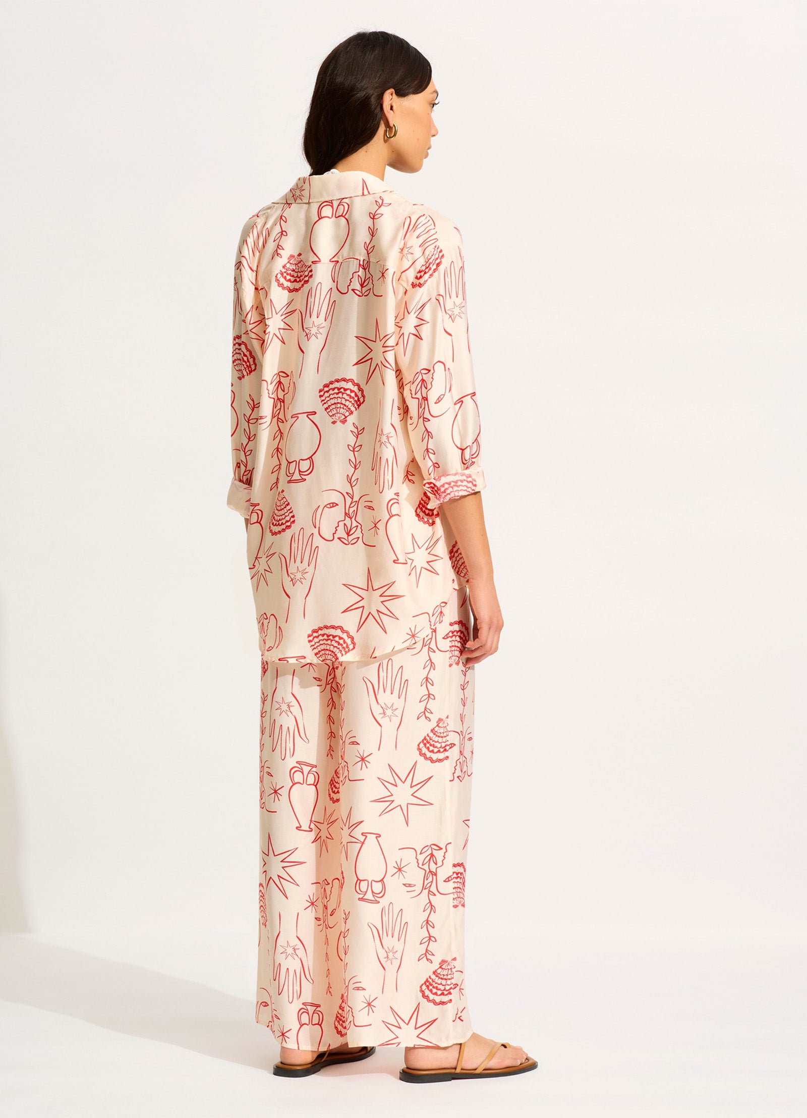 Atlantis Relaxed Pant - Ecru - Ecru view 3