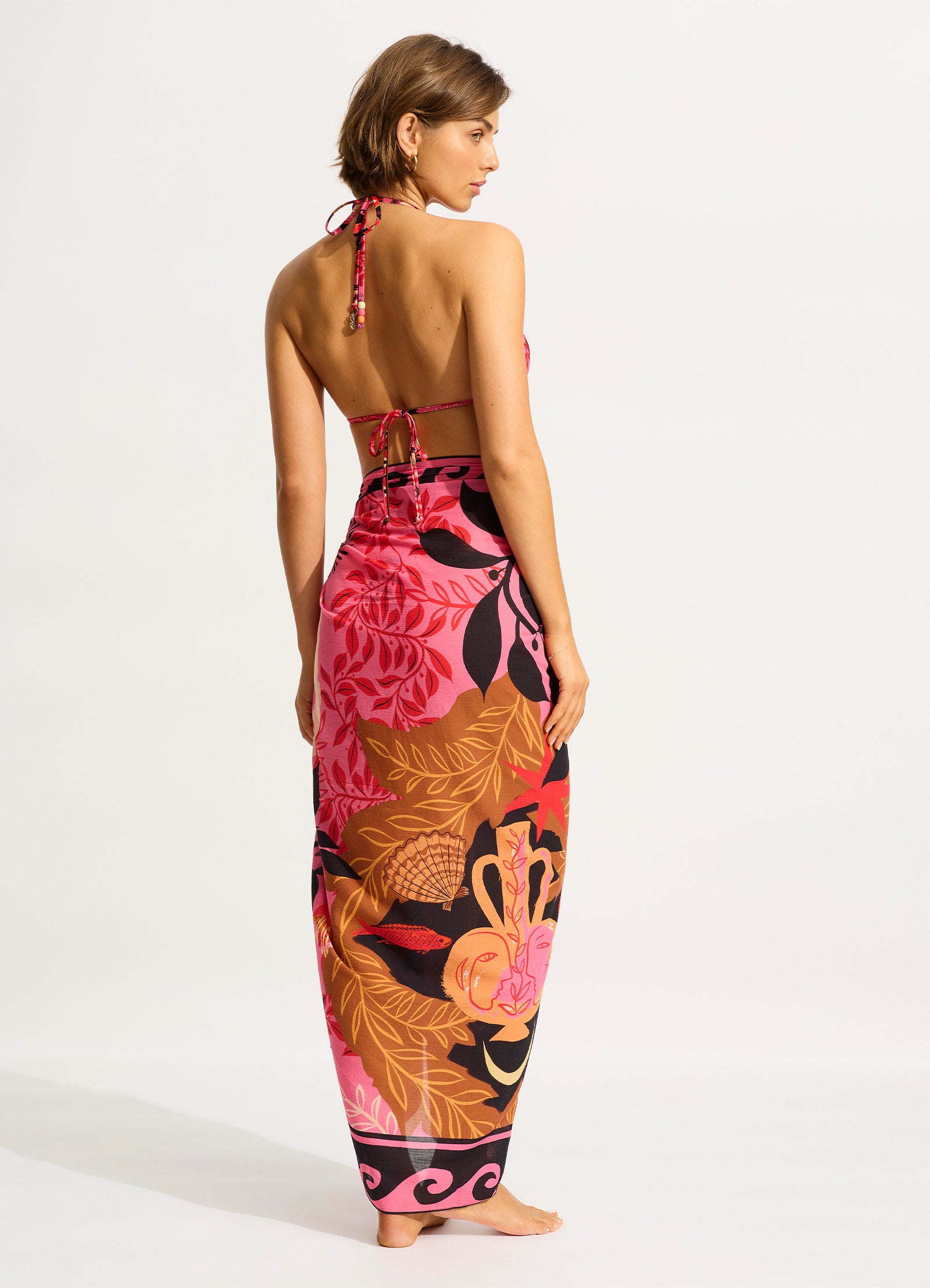 Atlantis Sarong - Paradise Pink - Paradise Pink view 2