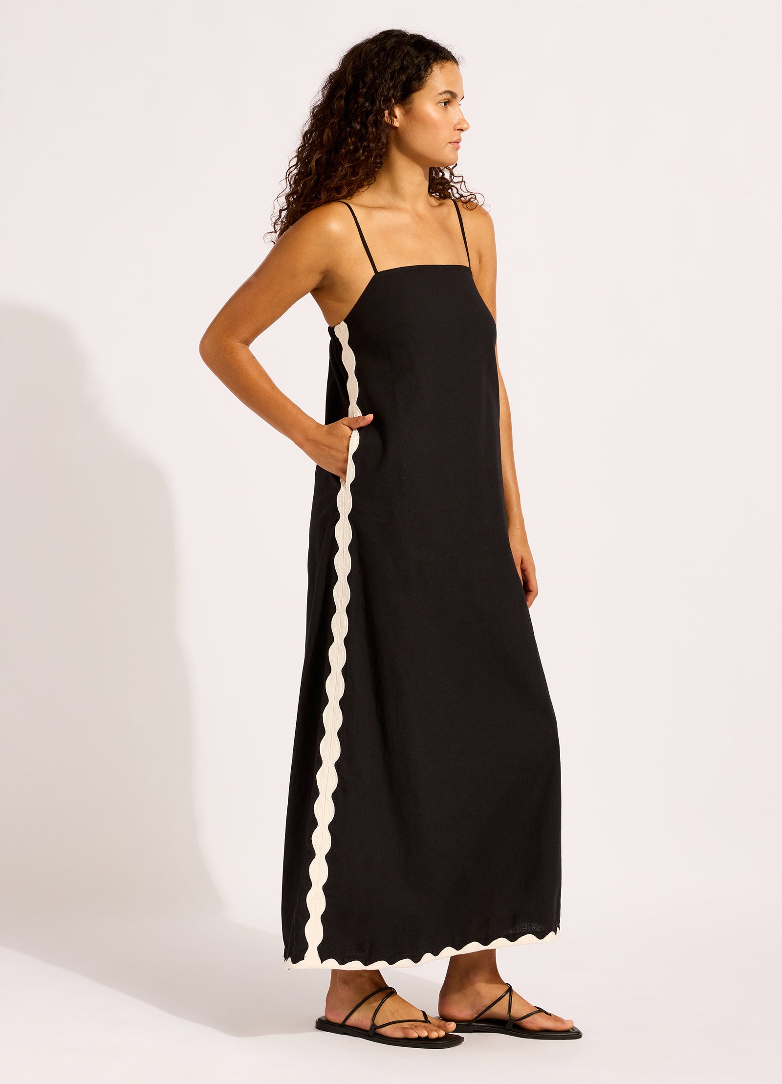 Bandeau Maxi Dress - Black view 2