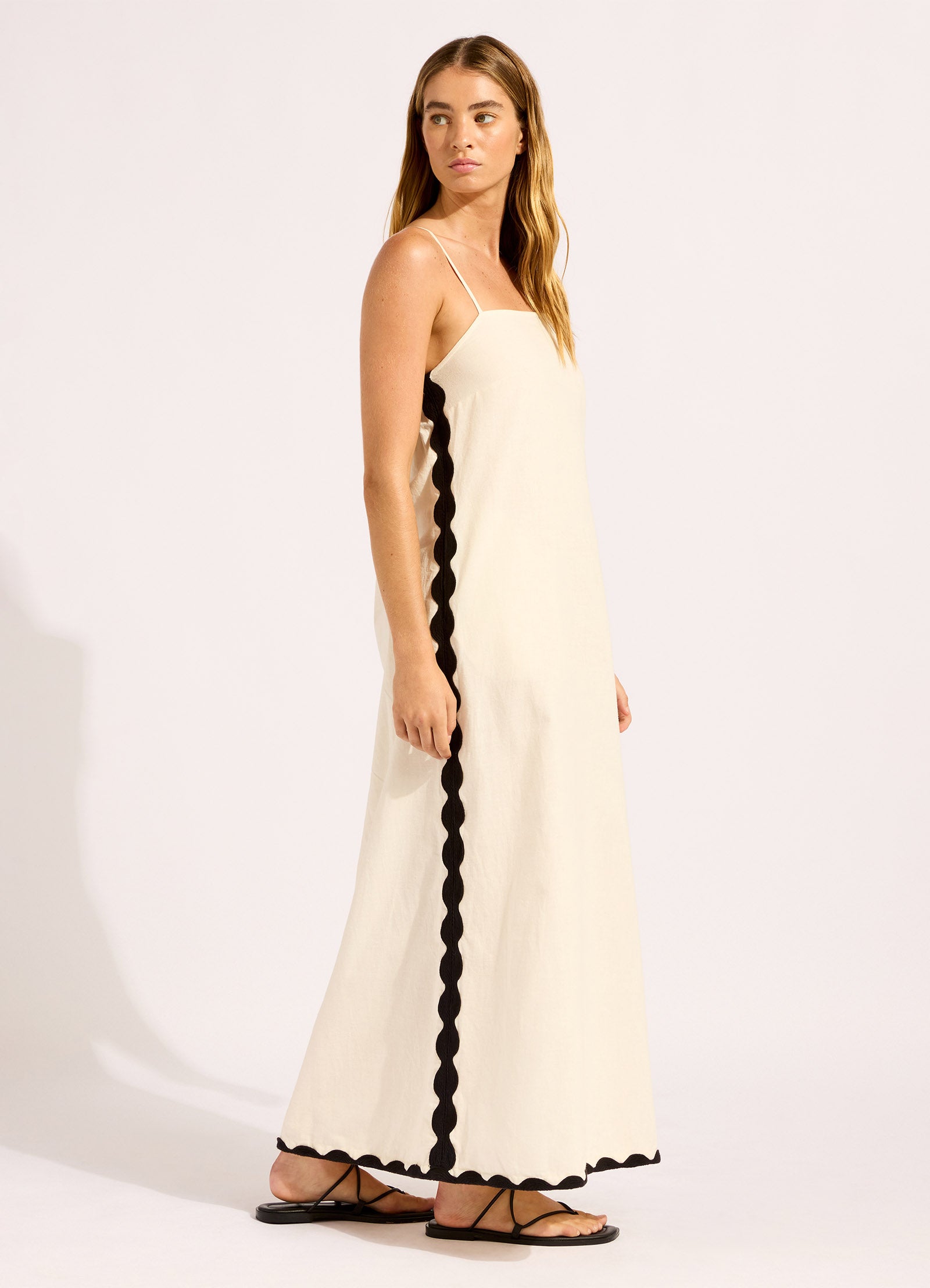 Bandeau Maxi Dress - Ecru view 2