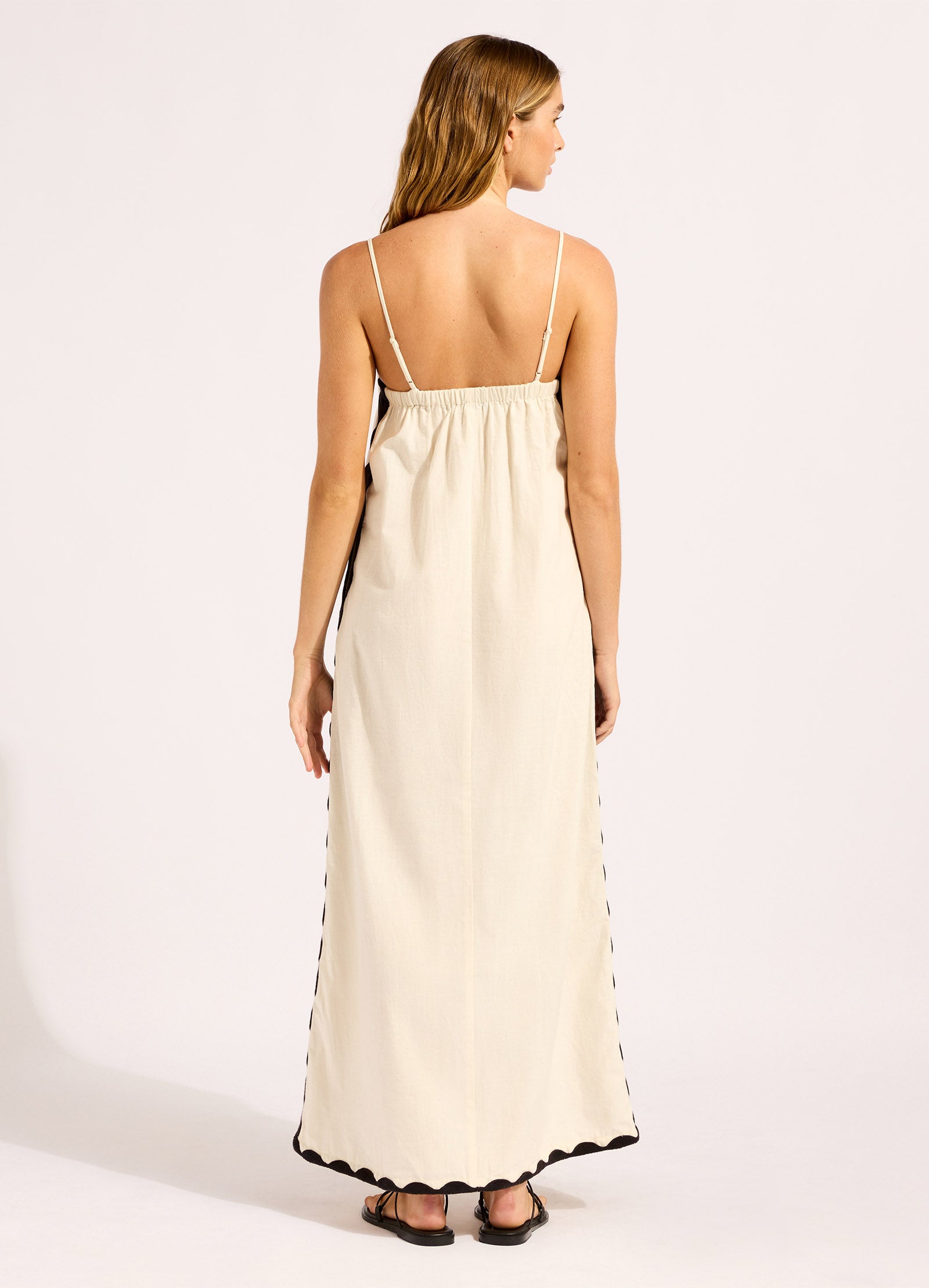 Bandeau Maxi Dress - Ecru view 3