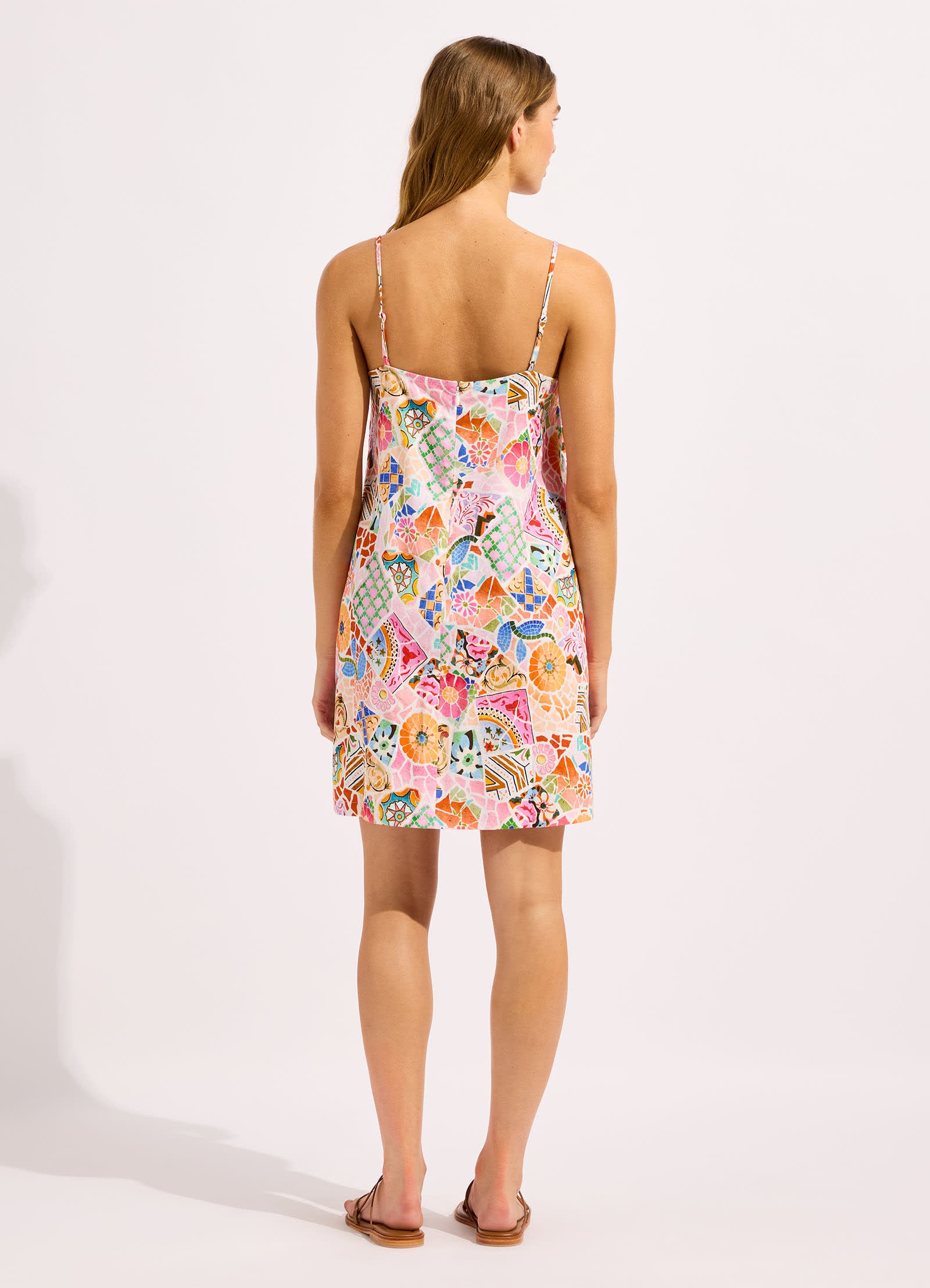 Beach Boheme Bandeau Mini Dress - Parfait Pink view 3