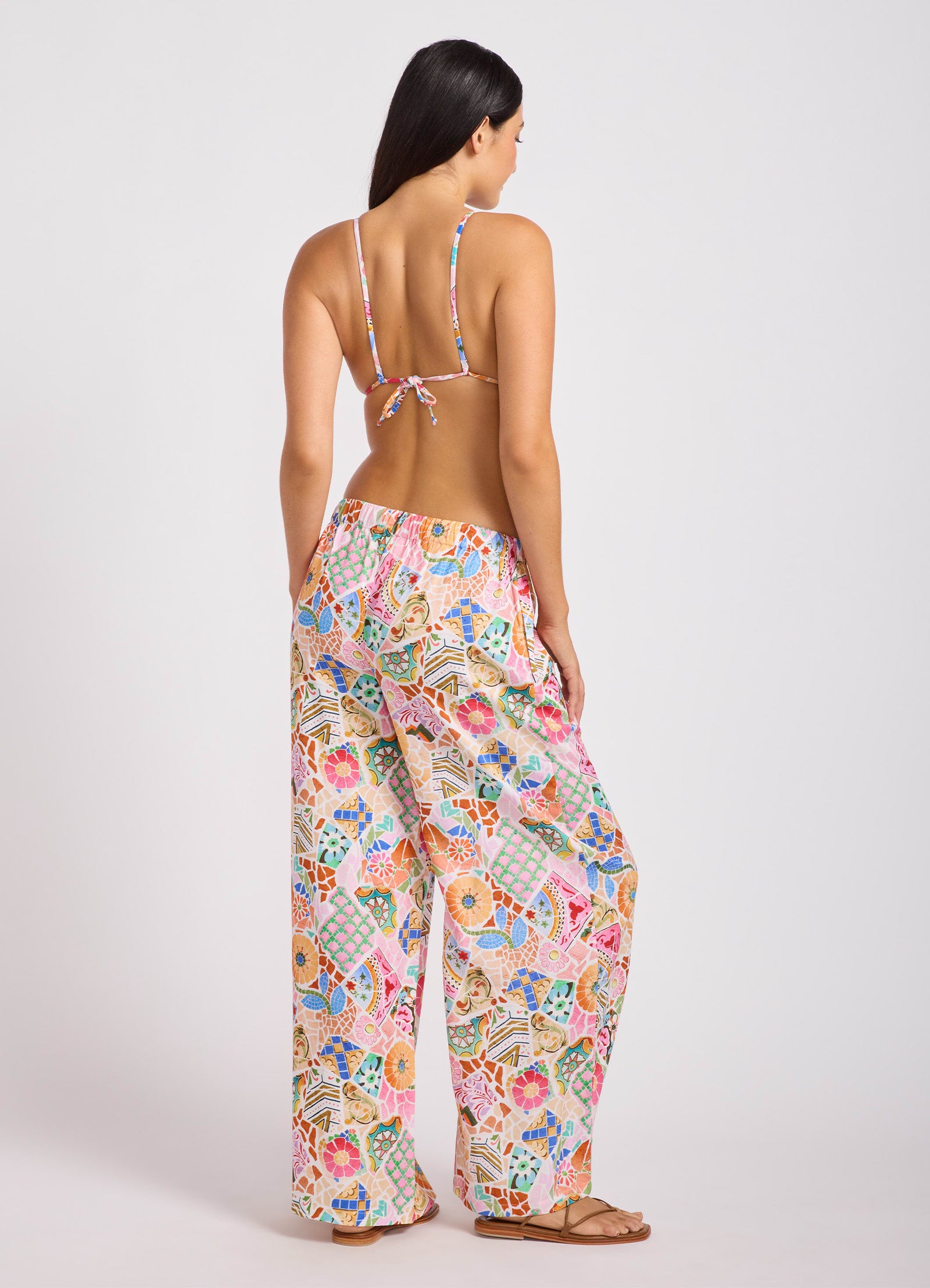 Beach Boheme Wide Leg Pant - Parfait Pink view 4