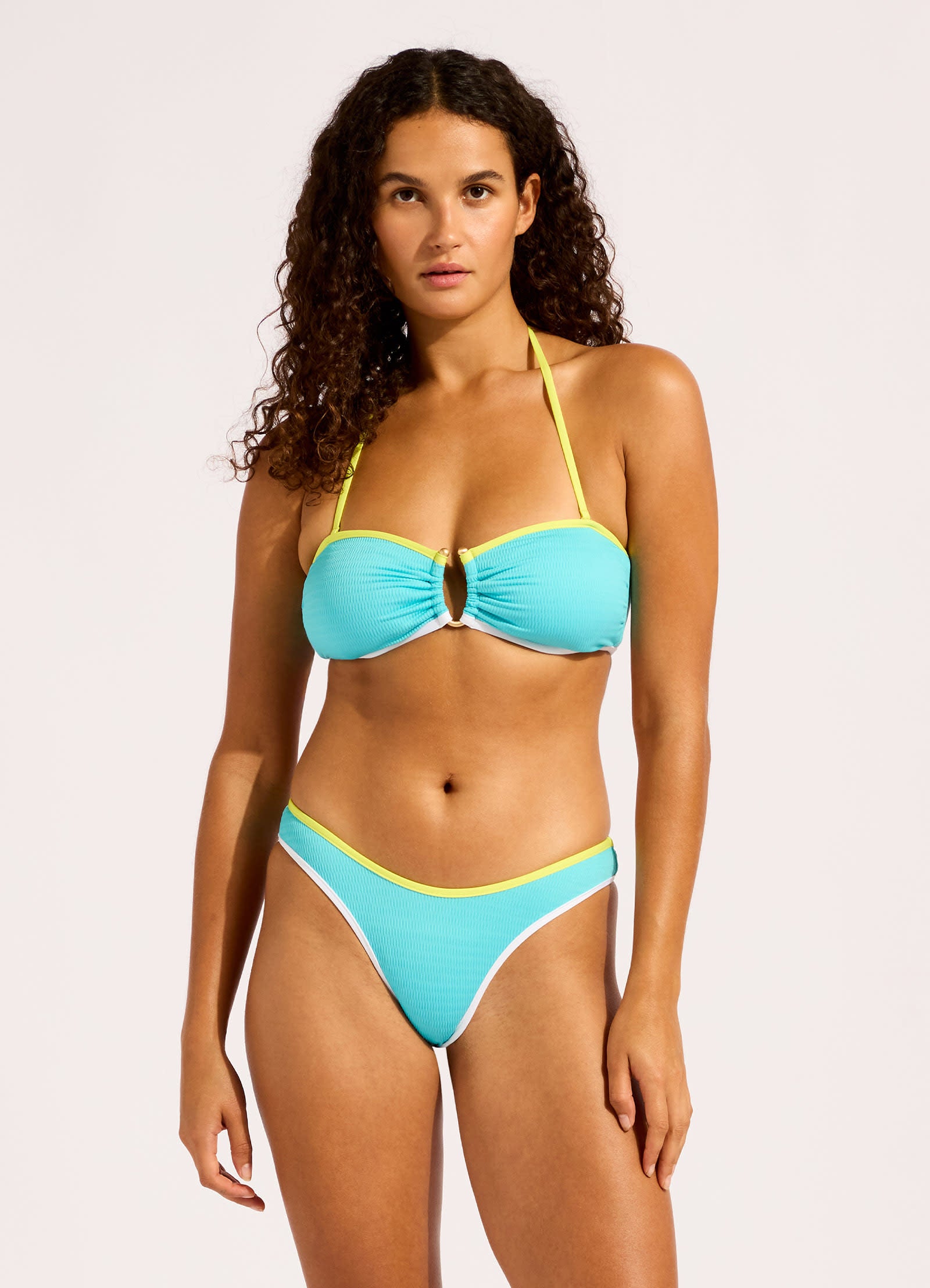 Beach Bound Bandeau Bikini Top - Atoll