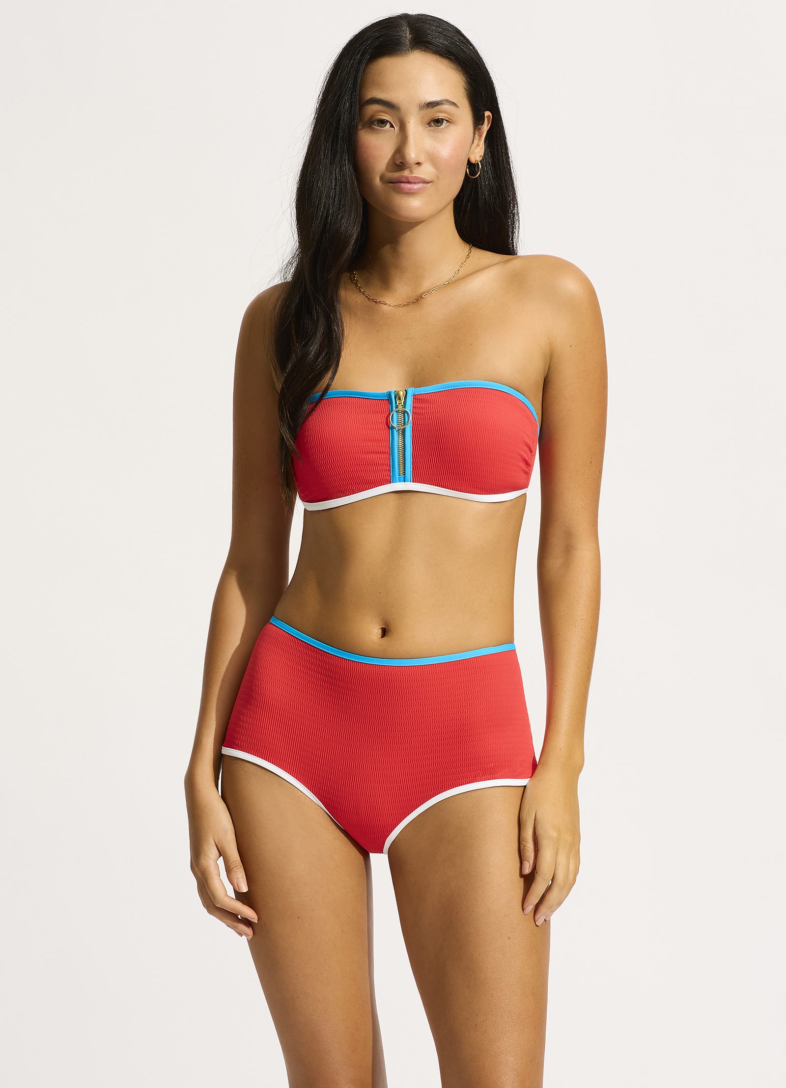 Beach Bound Boyleg Bikini Bottom - Flame - Flame