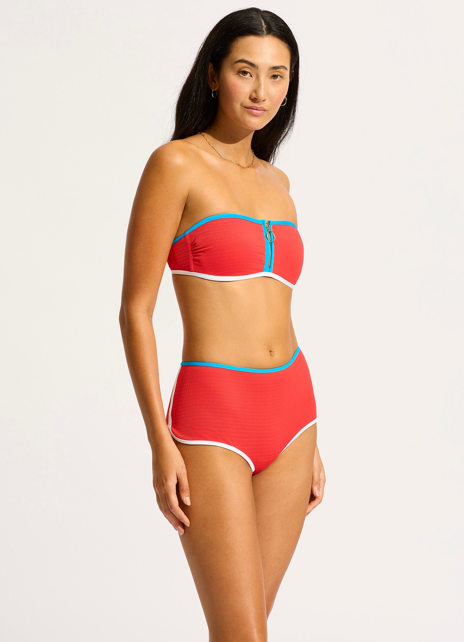 Beach Bound Boyleg Bikini Bottom - Flame - Flame view 3