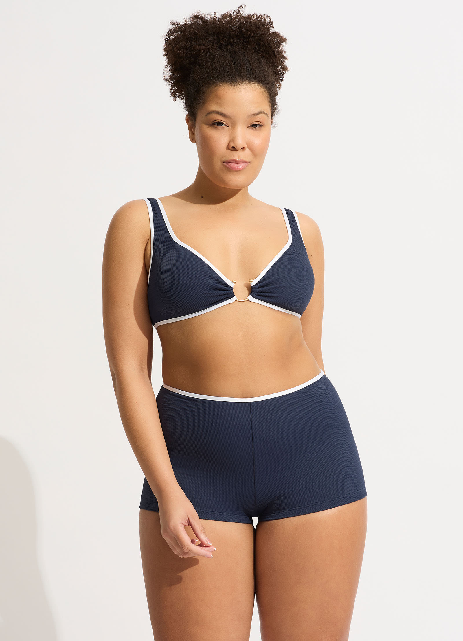 Beach Bound Boyleg Bikini Bottom - True Navy - True Navy